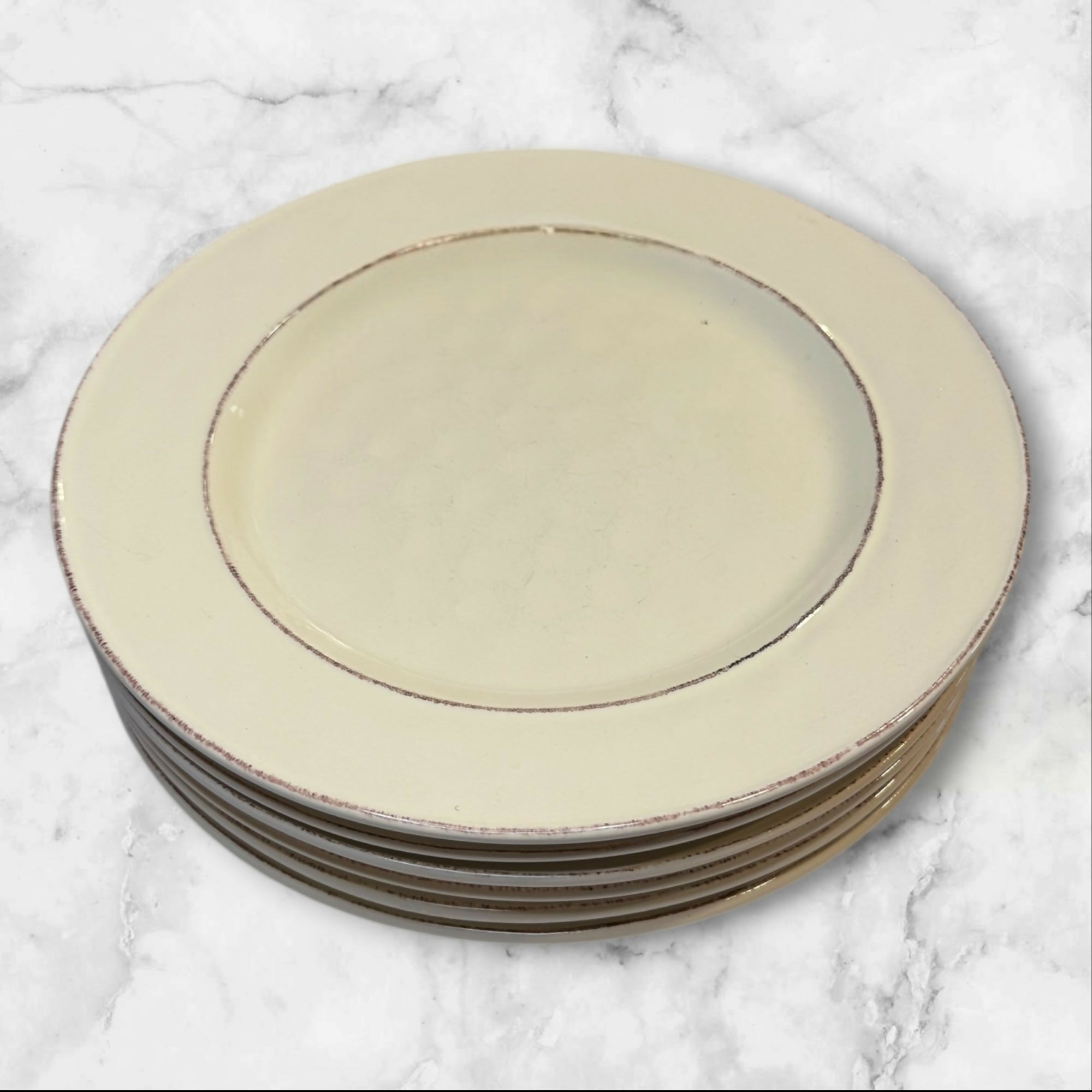 Pier 1 Martillo Creme Brulee Dinner Plates | Set of 6 | Gently Used