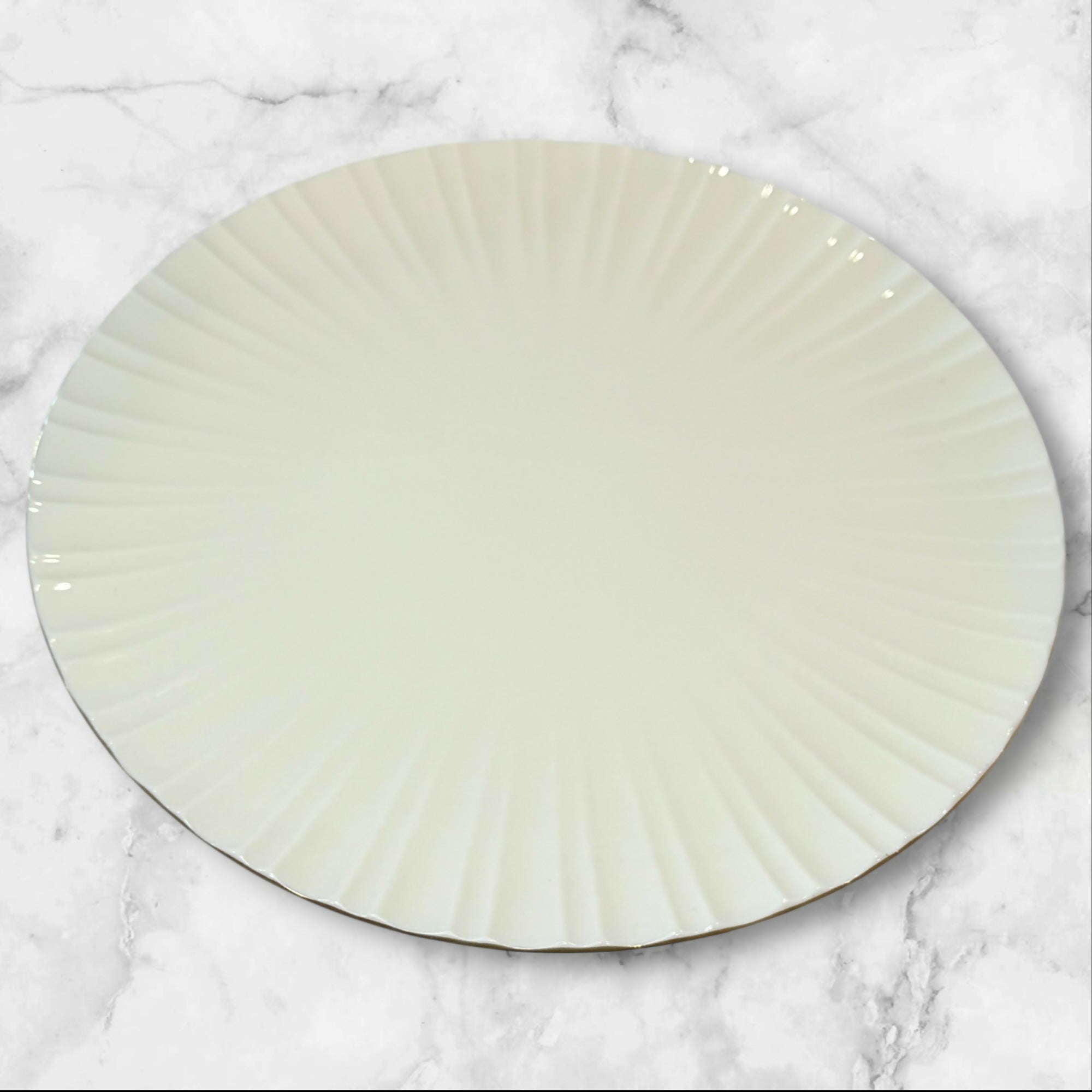 Lenox Plaza Collection Pedestal Cake Stand | Gold Trim | Excellent Condition