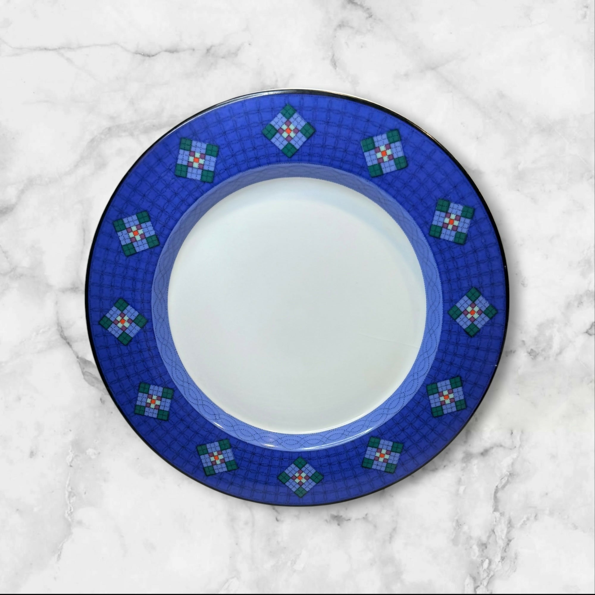 Dansk Nine Patch Salad Plates Set of 7 | Great Condition | Portugal