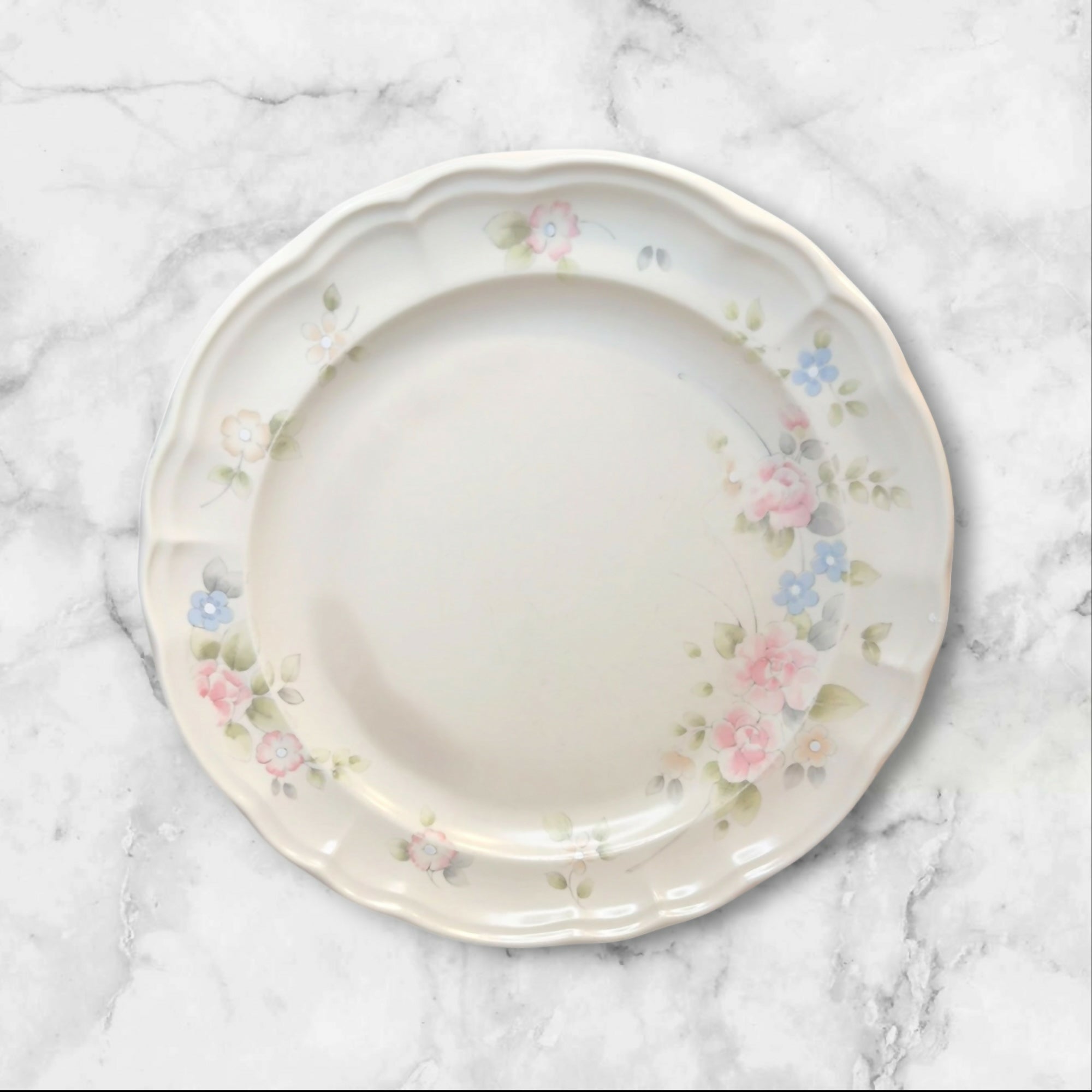 Pfaltzgraff Tea Rose Dinner Plates Set of 5 Vintage Great Condition