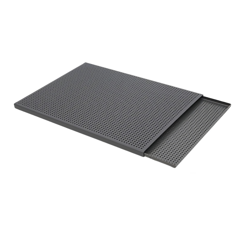 ANYGLEAM Baking Tray Black Rectangular Perforated Oven Pastry Sheet Pan With Hole