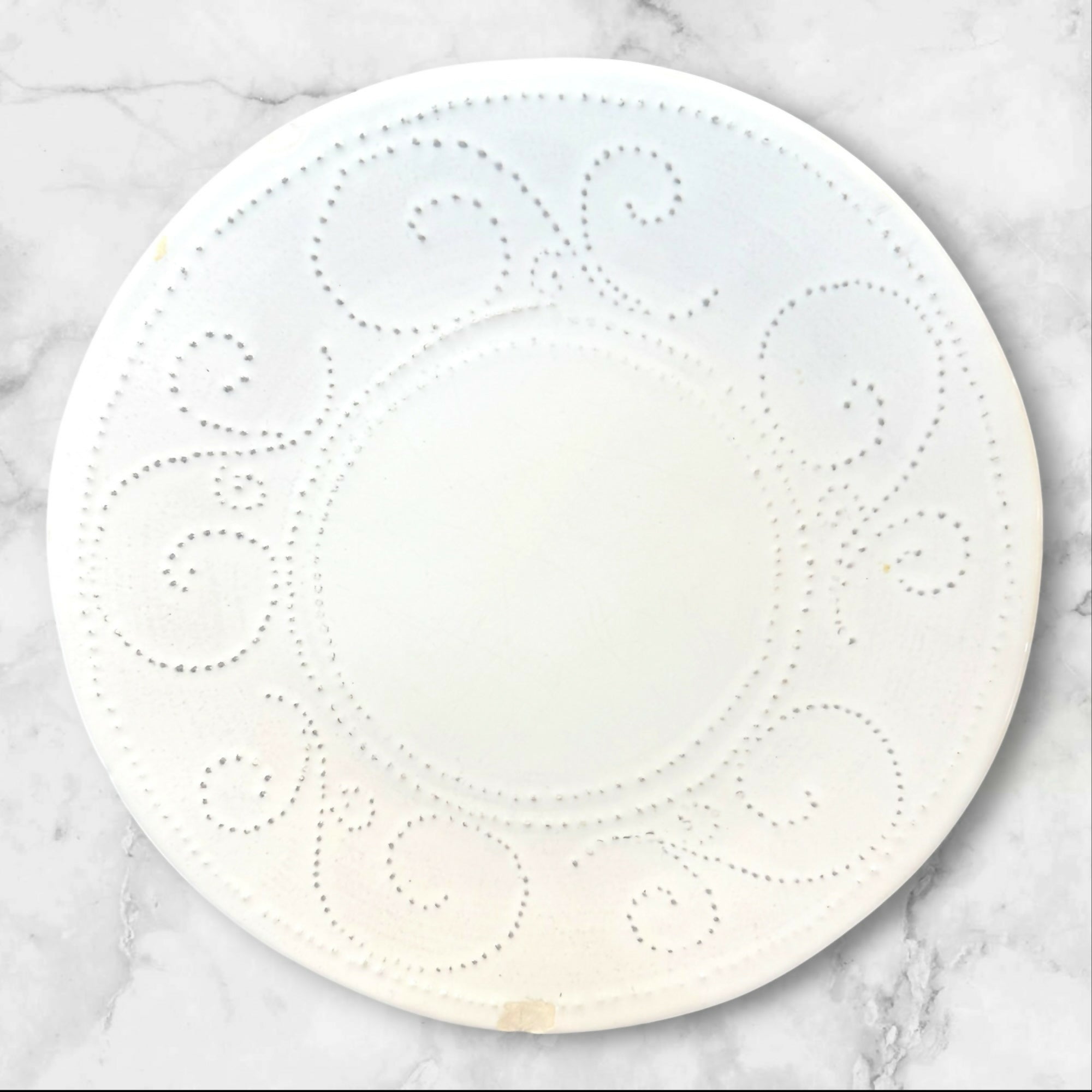 Sweet Ceramics SWZ1 White Salad Plates | Set of 5 | Gently Used