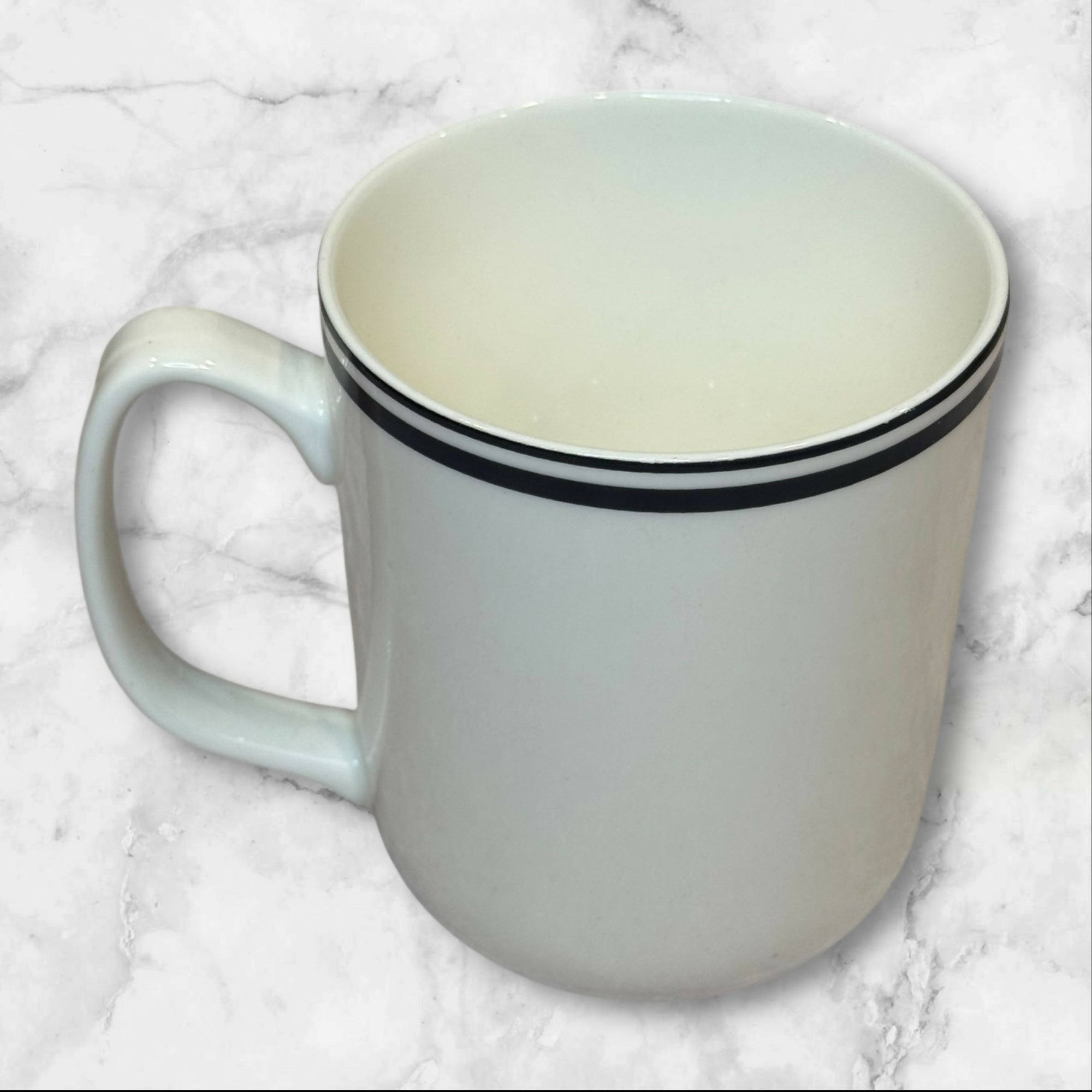 Sur La Table Navy Rim Mugs | Set of 2 | Great Condition