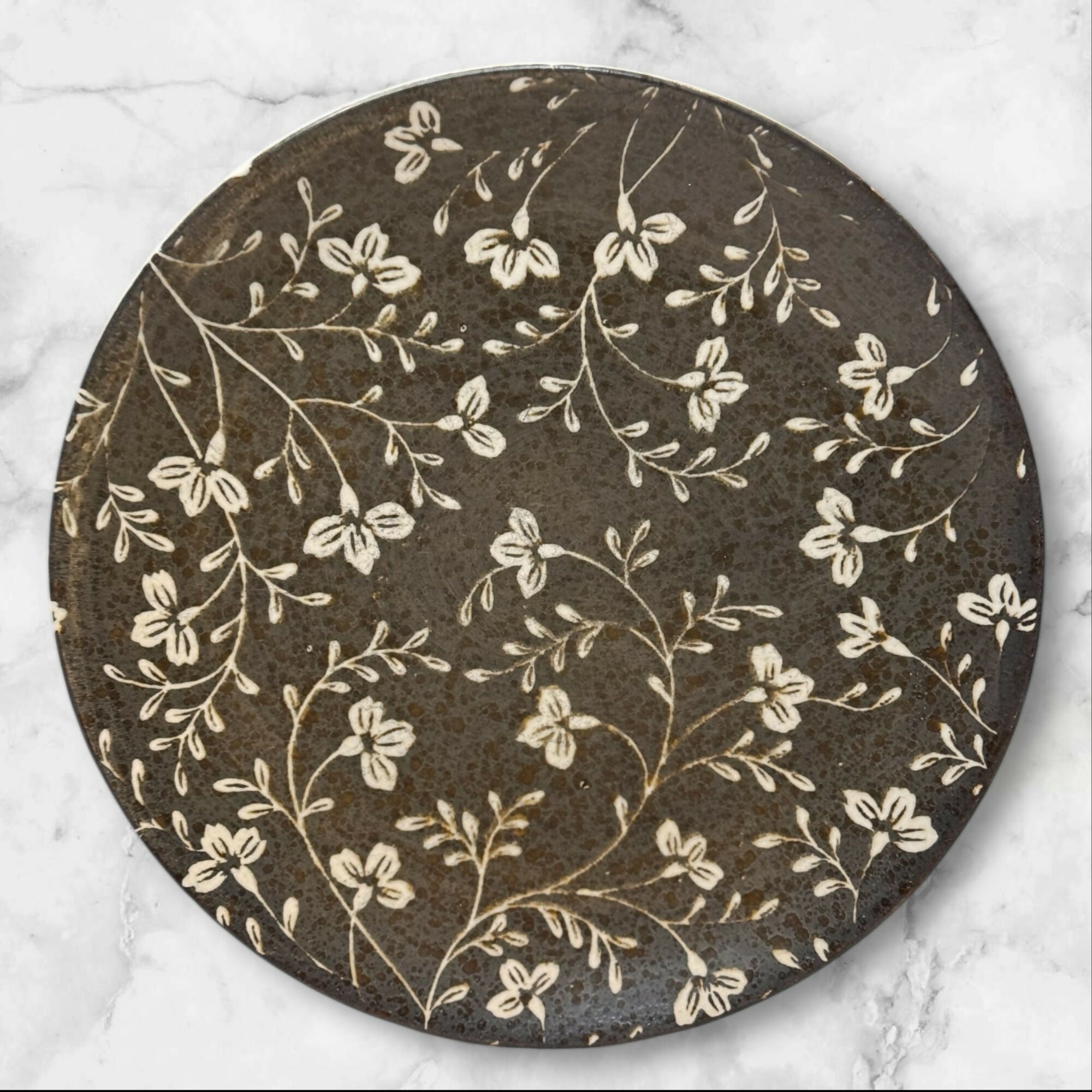 Sango Fresh Flowers Black Salad Plates | Set of 4 | Gently Used