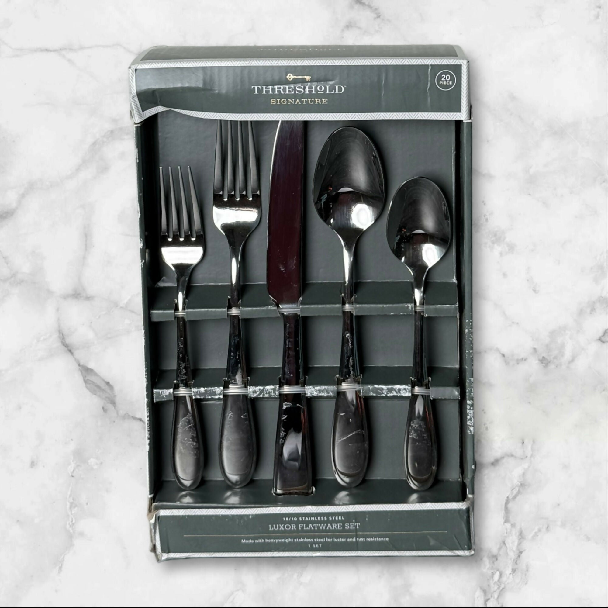 Threshold Signature Luxor 20-Piece Stainless Steel Flatware Set3