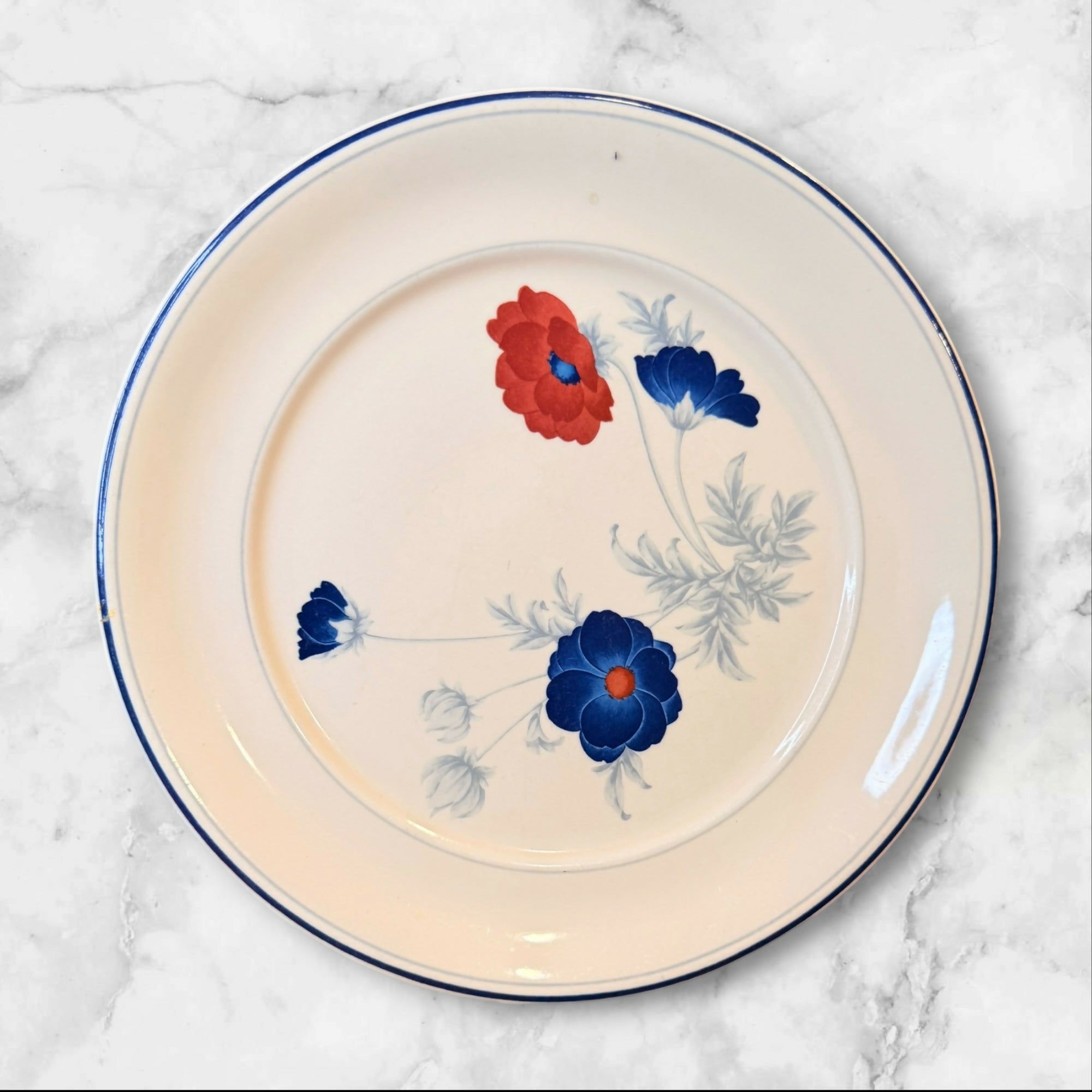 Noritake Harlequin Dinner Plates Set of 4 Floral China Gently Used 10.5