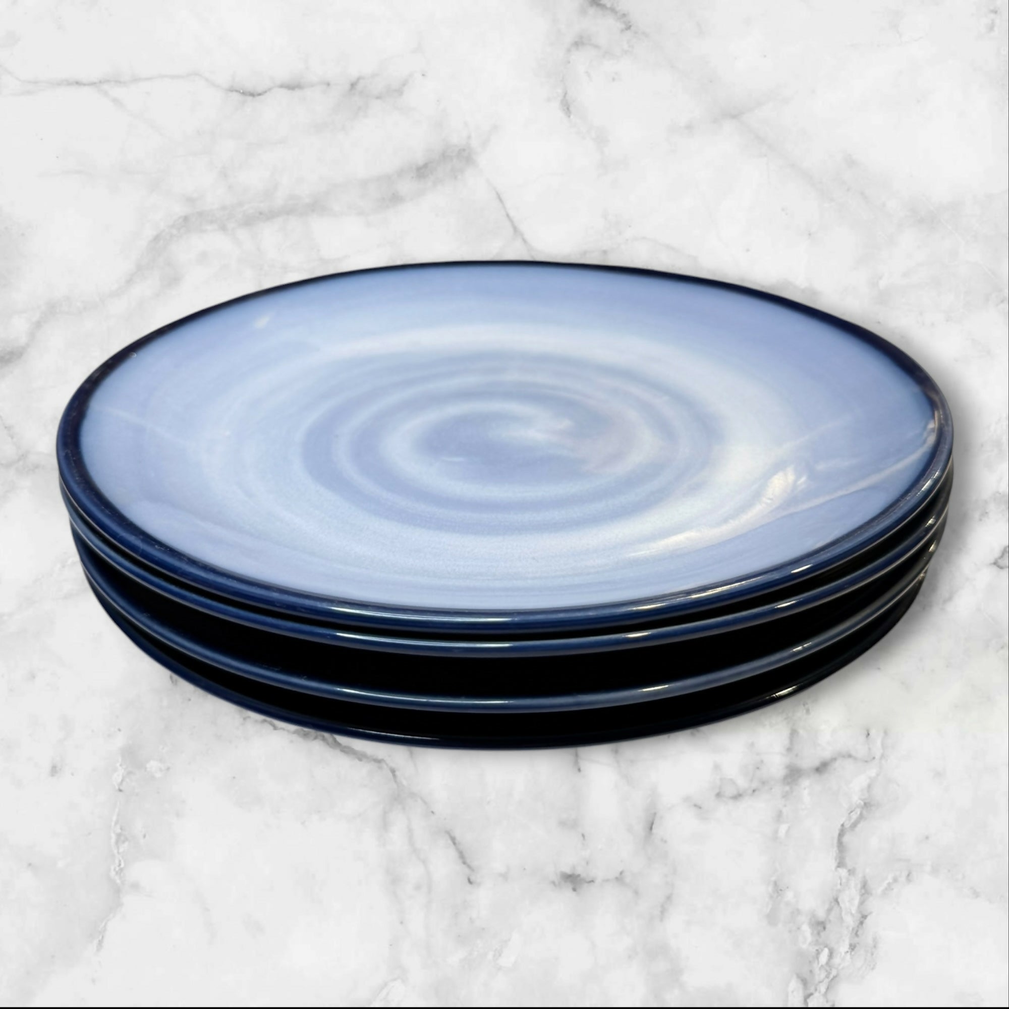 Sango Nova Blue Dinner Plates | Set of 4 | Great Condition