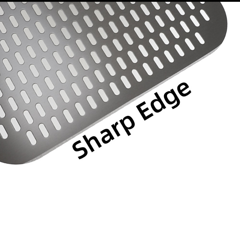 Anygleam Pizza Shovel 25cm X 121cm Dark Grey for Perforated Peel with Metal Handle Oven Turning Baking Accessory