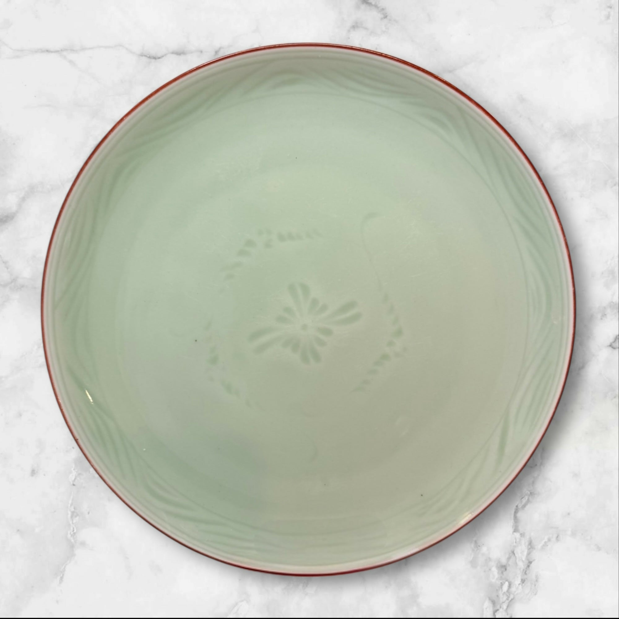 Vintage Celadon Green Salad Plates Set of 2 | Rare | Excellent