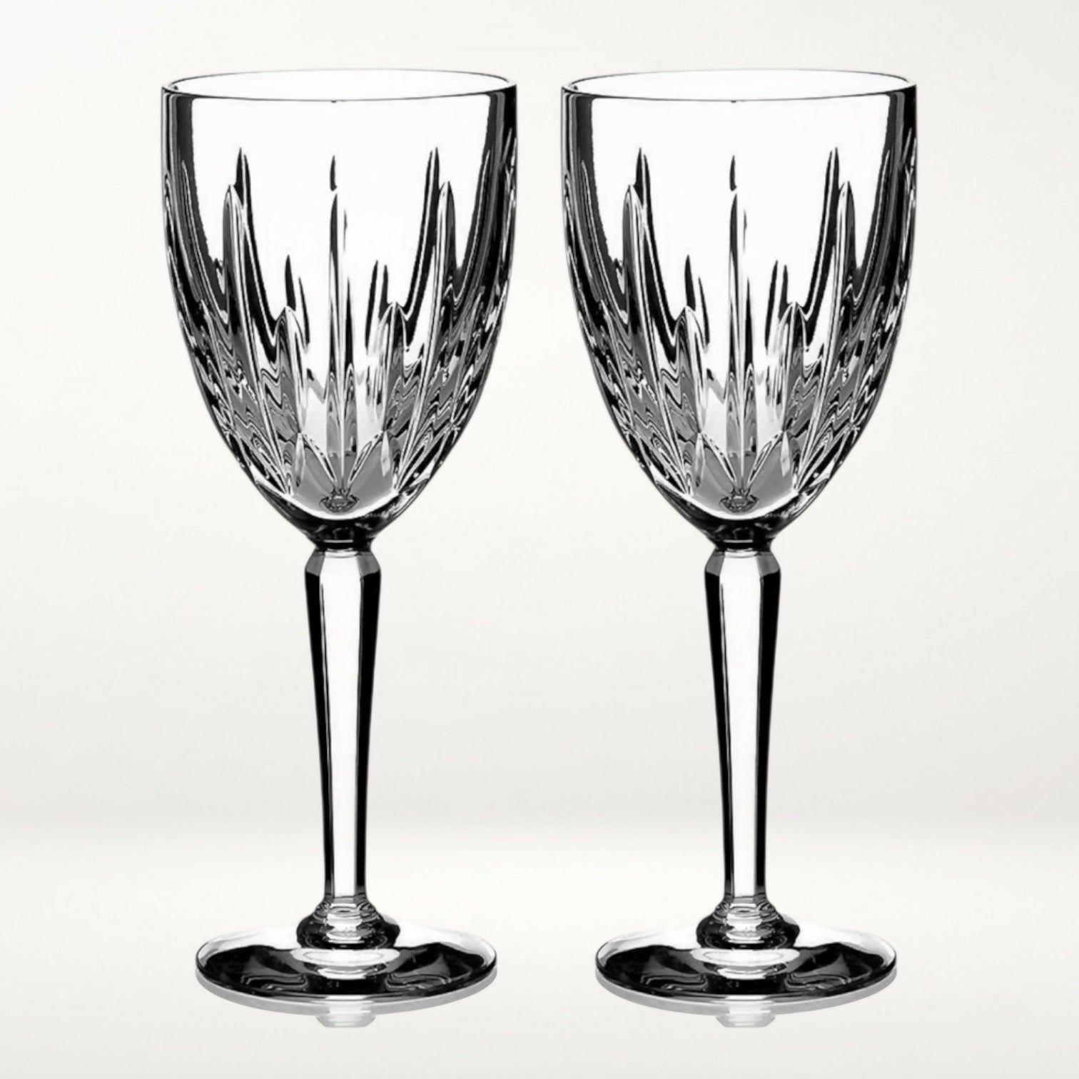 Lenox Clarity Water Goblets | Set of 2 | 7.75” Crystal Glasses | Great Condition