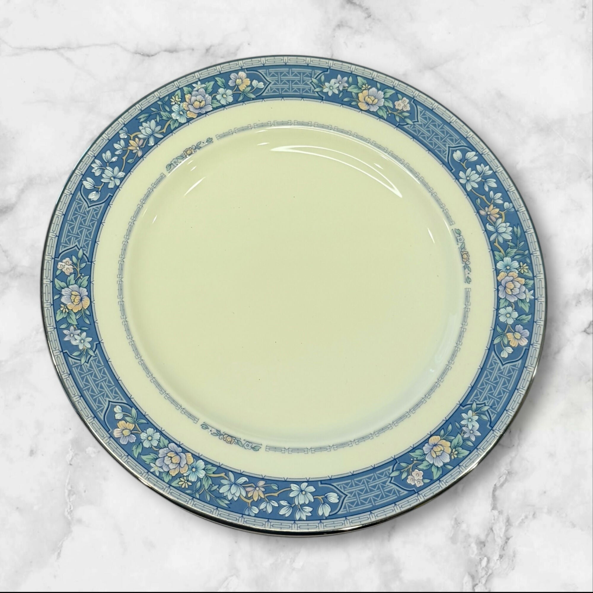 Noritake Randolph Blue Floral Salad Plates | Set of 4 | Excellent Condition