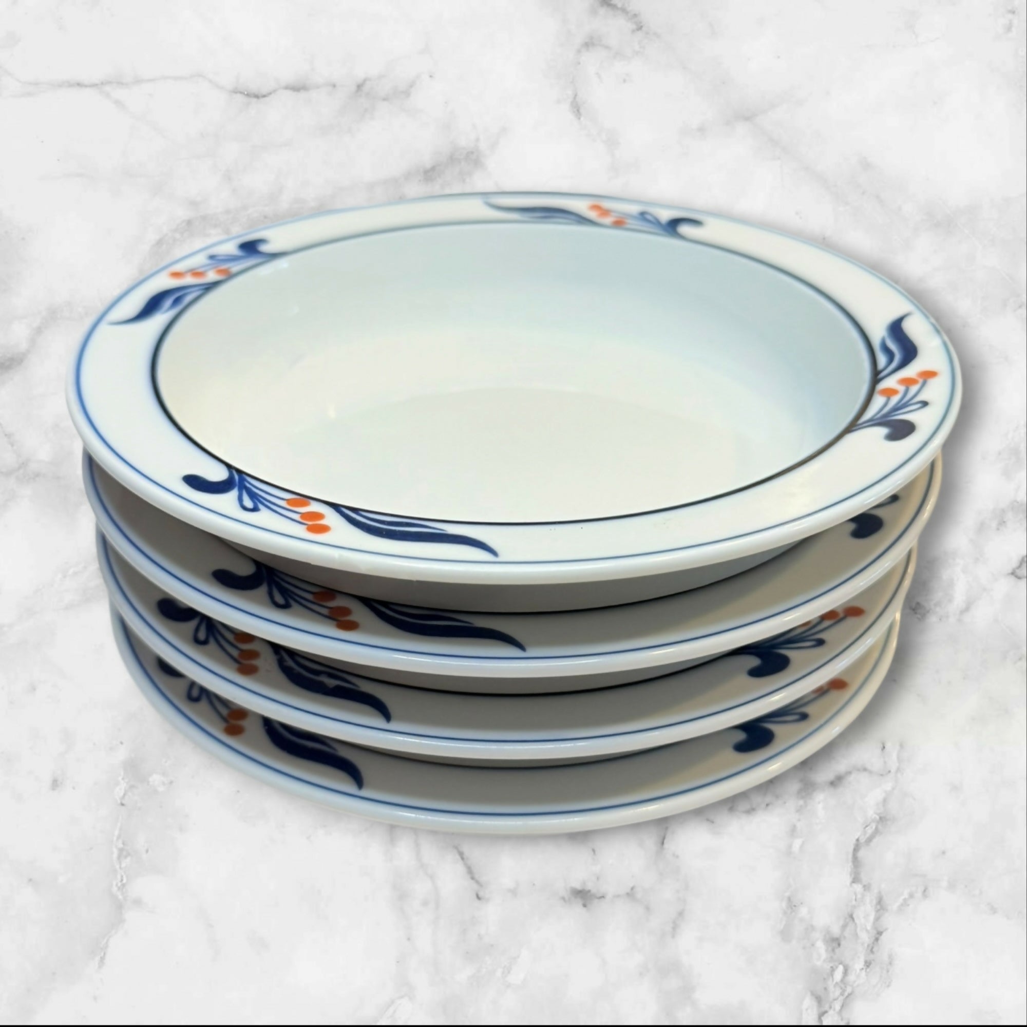 Dansk Maribo Japan Rim Soup Bowls | Set of 4 | Great Condition