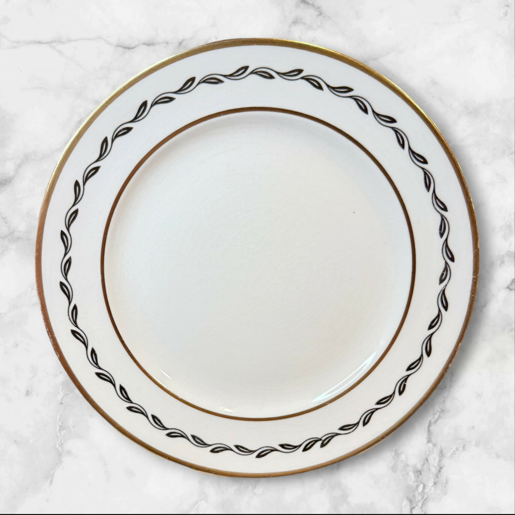 Pope Gosser Coin Gold Dinner Plates Set of 7 Vintage China Gently Used