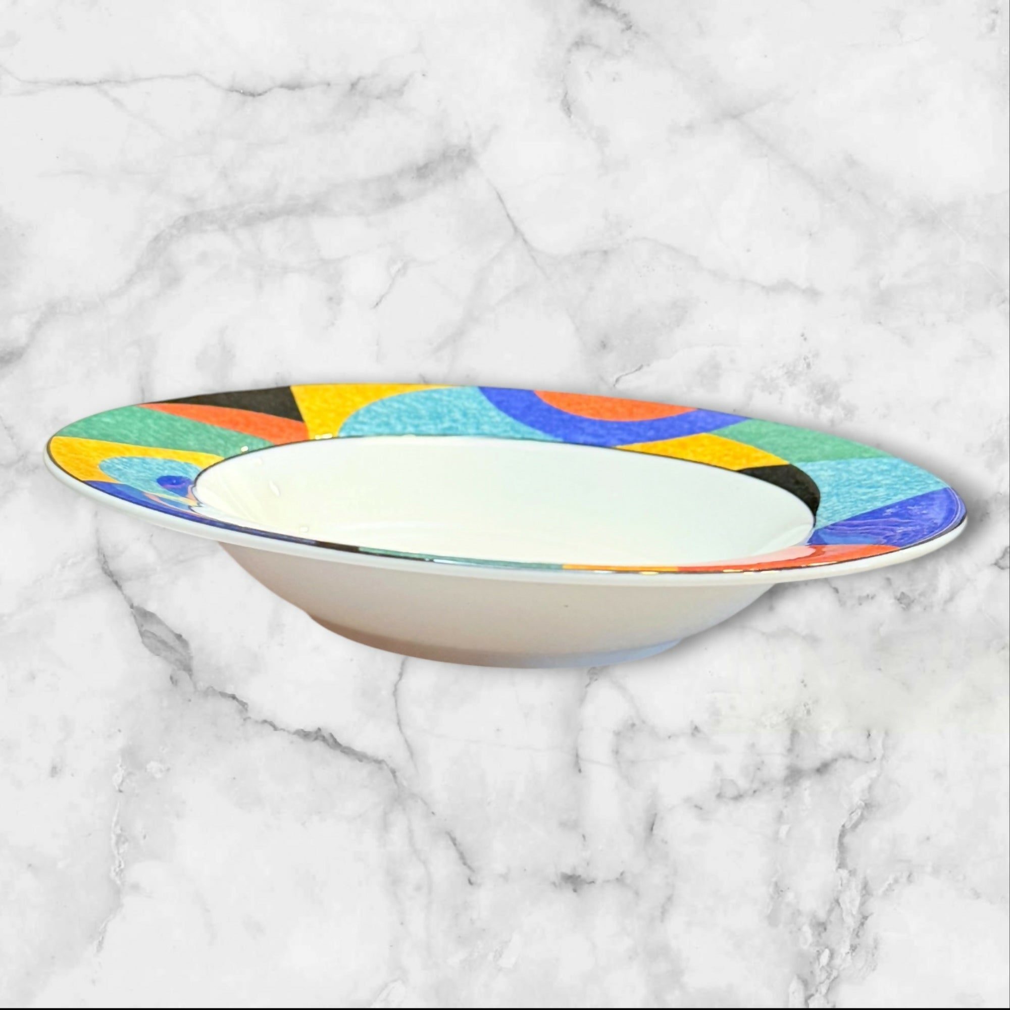 Victoria & Beale Accent Rim Soup Bowls | Set of 4 | Excellent Condition