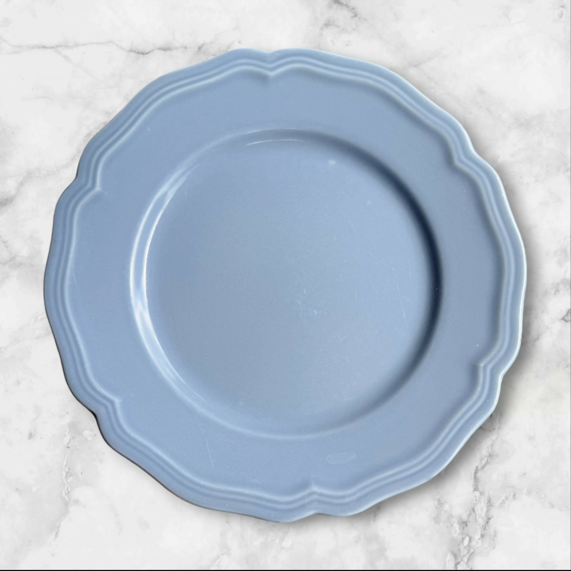 Williams Sonoma Baroque Light Blue Luncheon Plates | Set of 6 | Great Condition