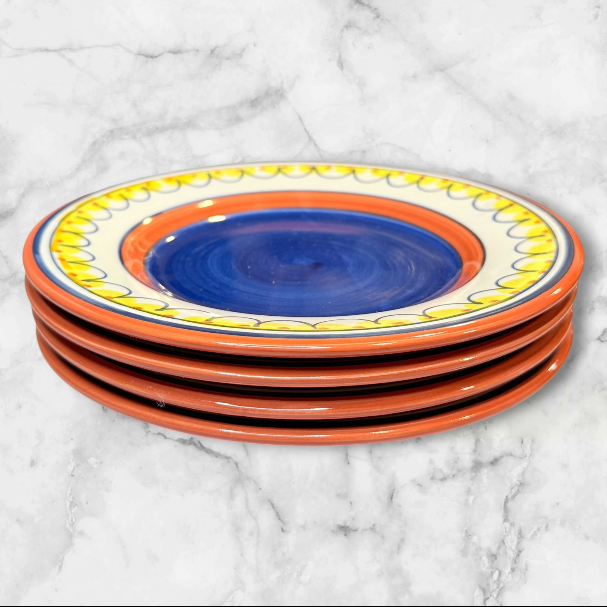 Pier 1 Del Sol Salad Plates Set of 4 | Excellent Condition | Colorful