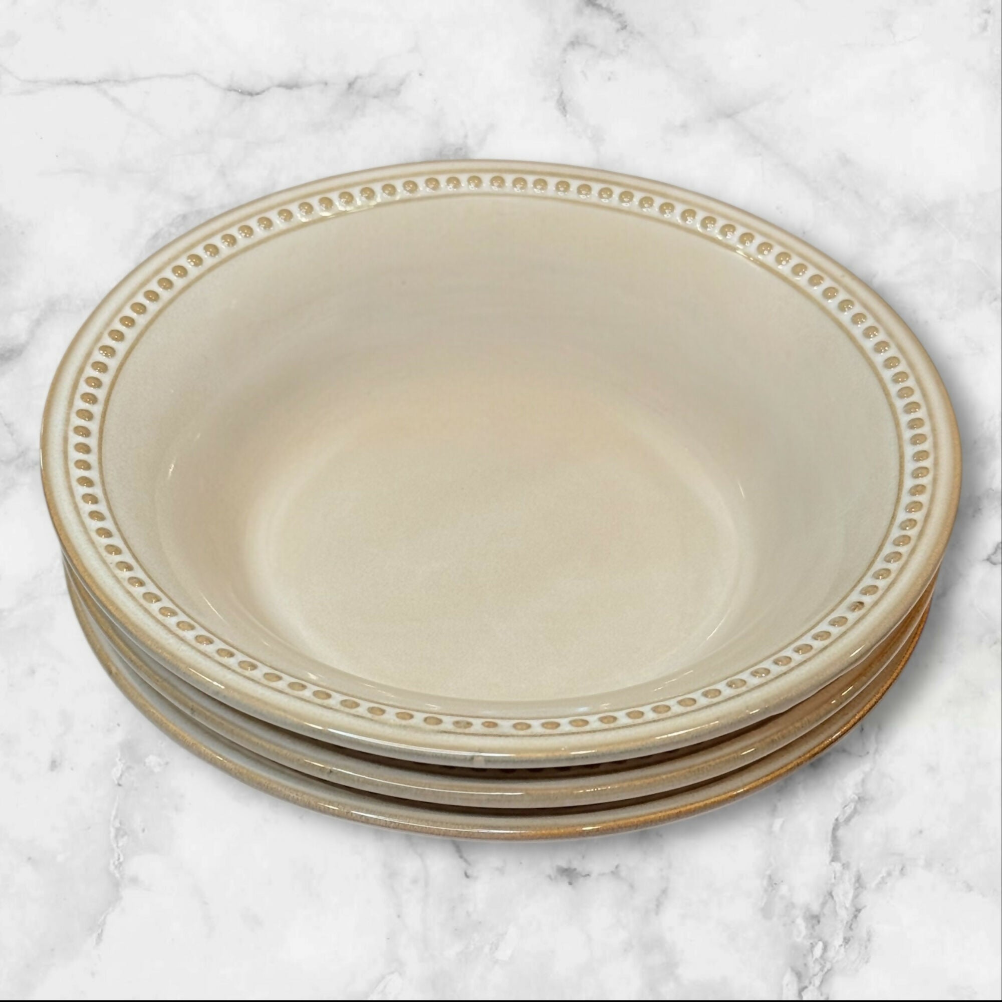 Pier 1 Spice Route Sesame Soup Cereal Bowls | Set of 3 | Excellent Condition