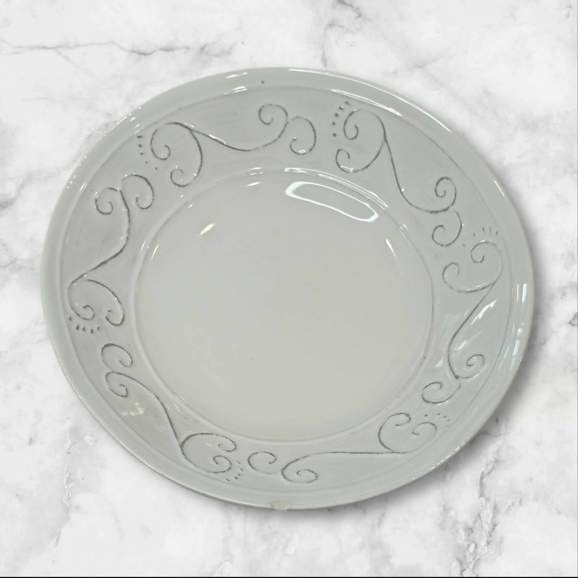 Sweet Ceramics White Soup Cereal Bowls Italian Ceramic | Set of 5 | Excellent