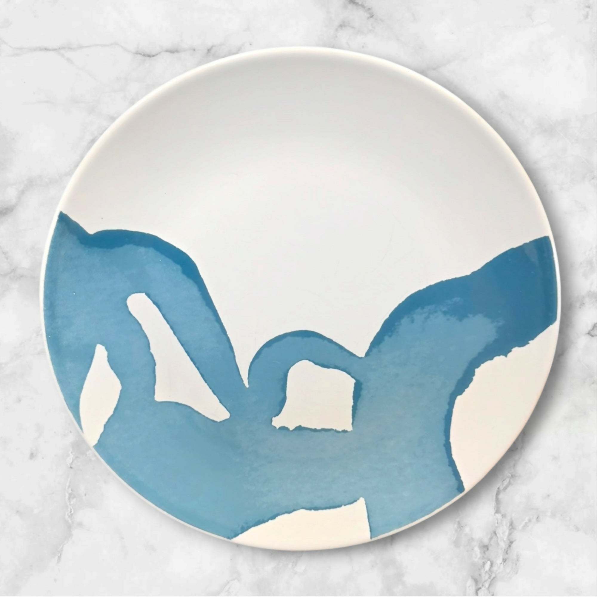 IKEA Behaga Turquoise Salad Plates Set of 4 Good Condition