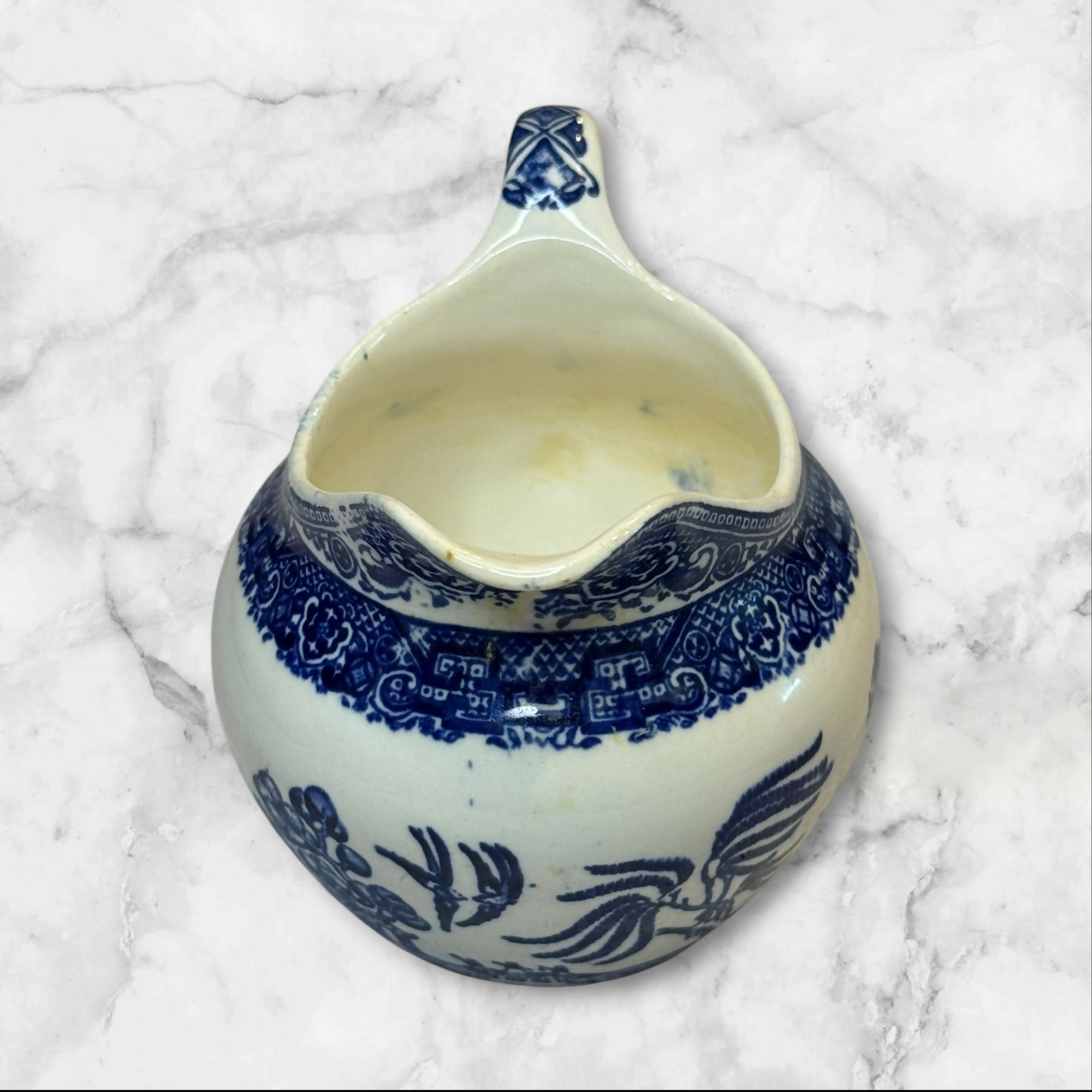 Blue Willow Porcelain Gravy Boat Sauce Server | Single | Gently Used