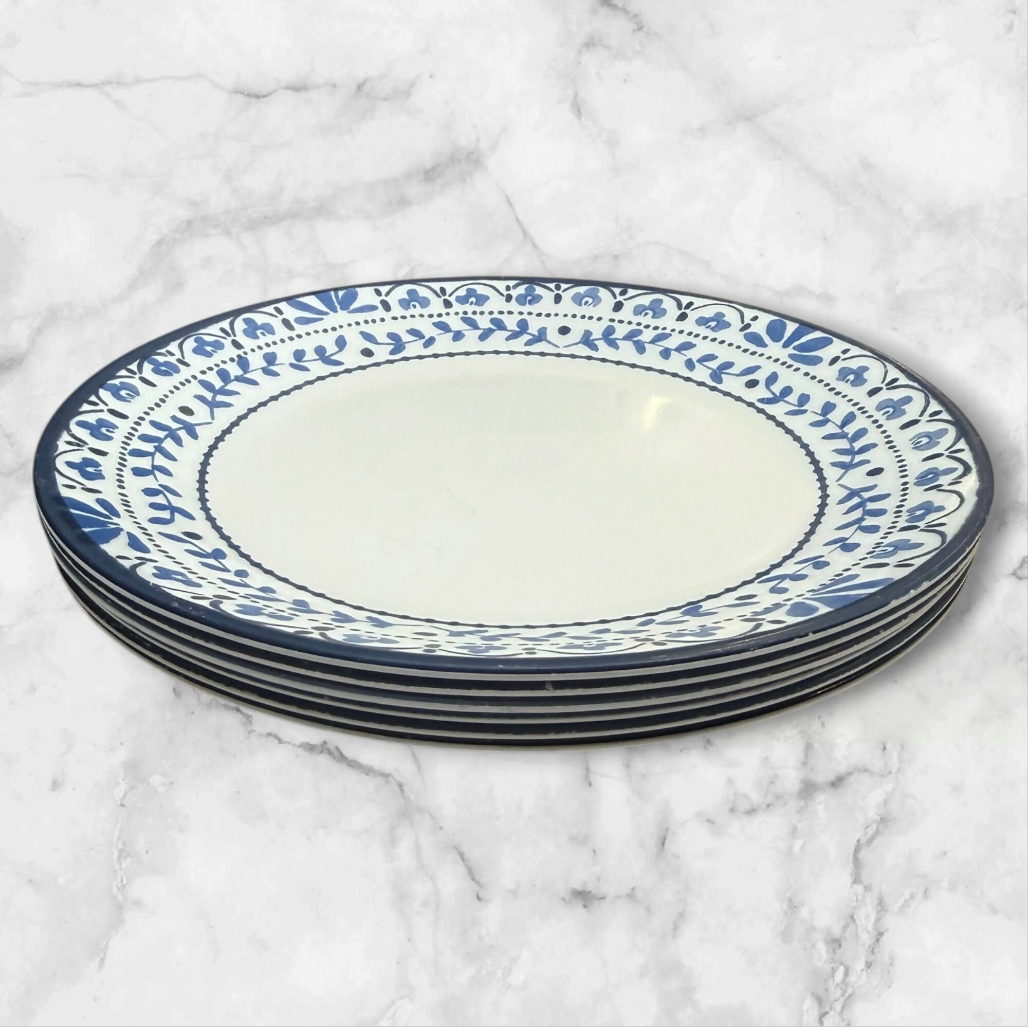 Corelle Portofino Luncheon Plates Set of 6 Great Condition