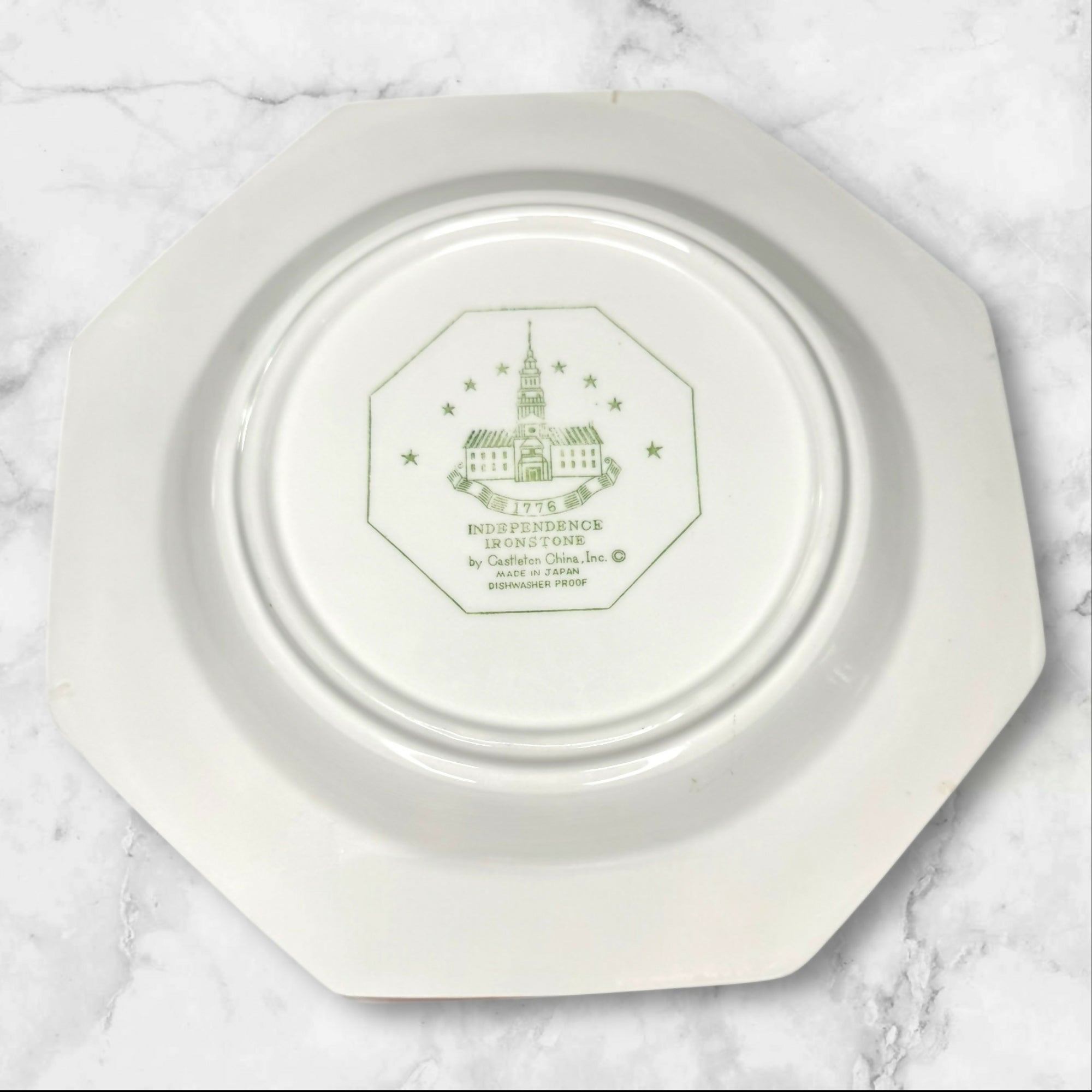 Independence White Ironstone Dinner Plates Japan | Set of 6 | Good Condition