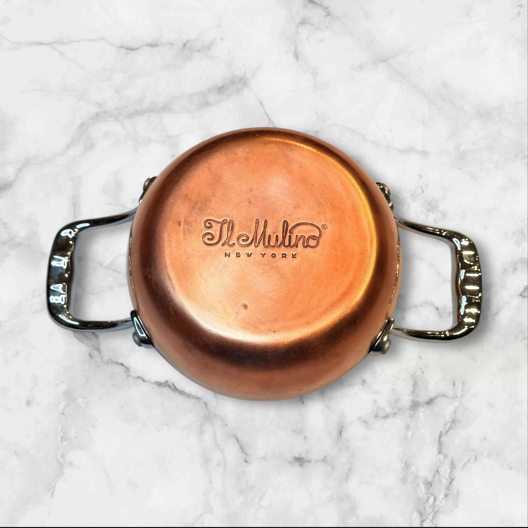 TL Mulino New York Copper Sauce Pan Pot w Handles | Great Condition