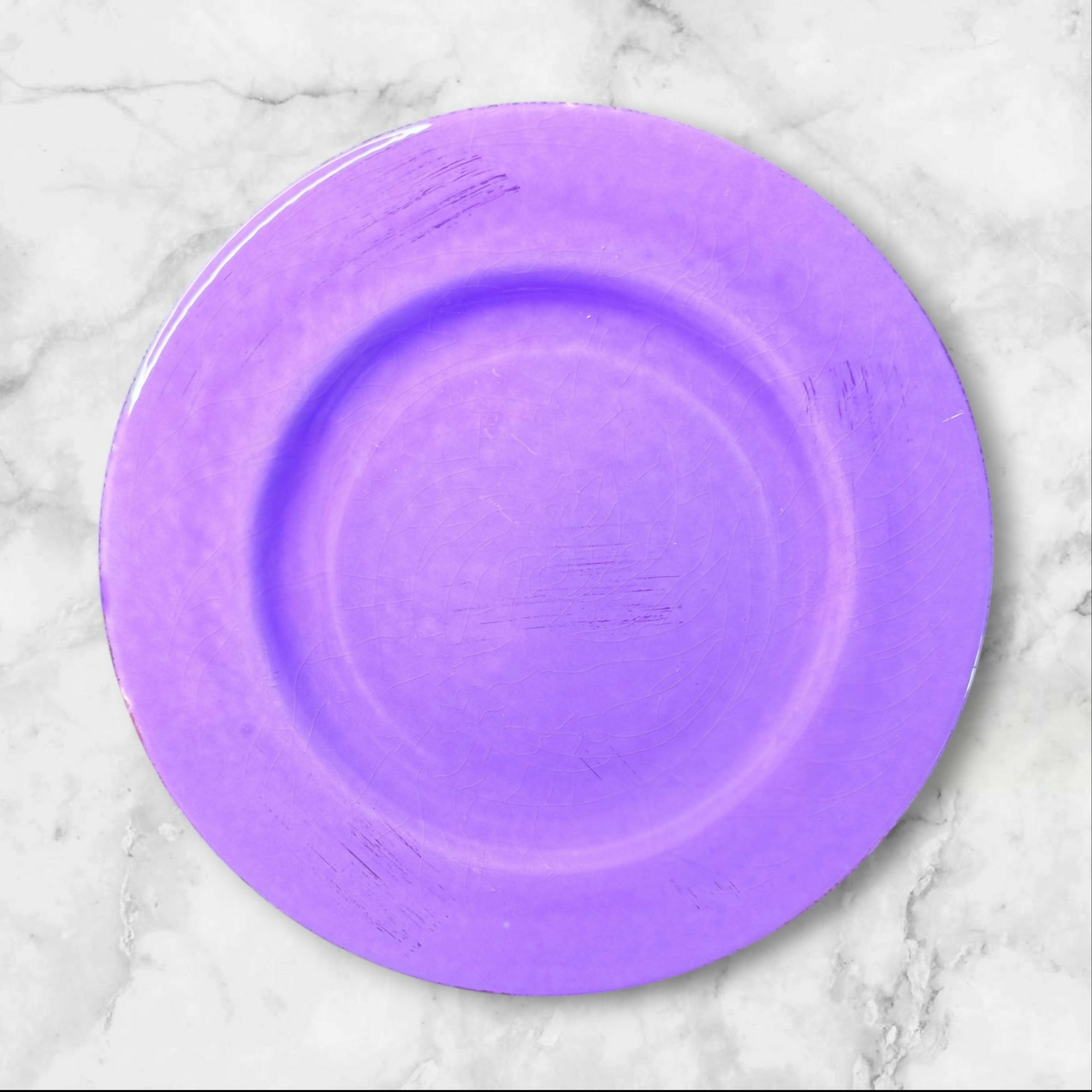 HOME Italy Purple Dinner Plates | Set of 6 | Italian Ceramic | Great Condition