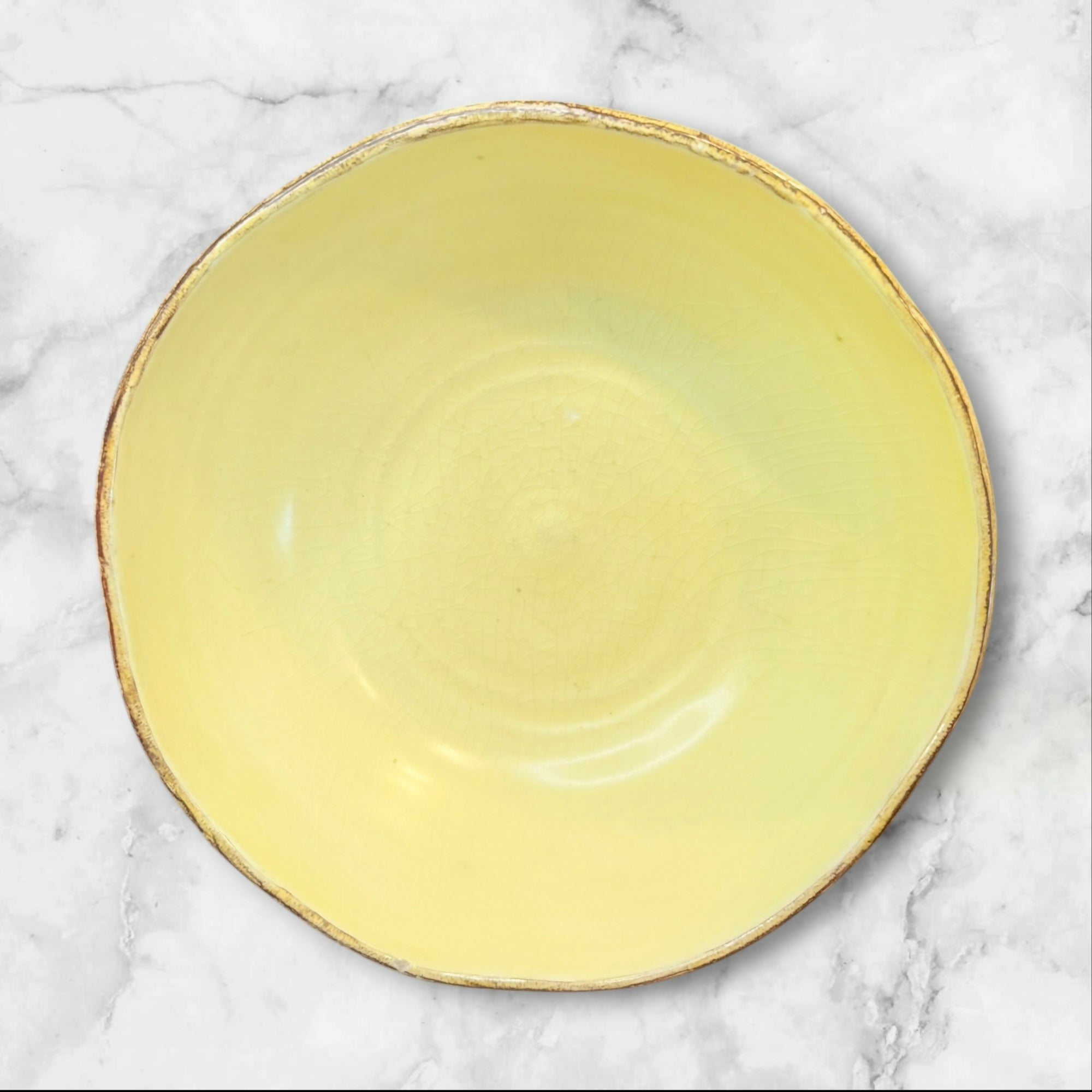 Il Hodo Ceramiche Rustic Lime Green Artisan Bowls Set of 4 Italy Gently Used