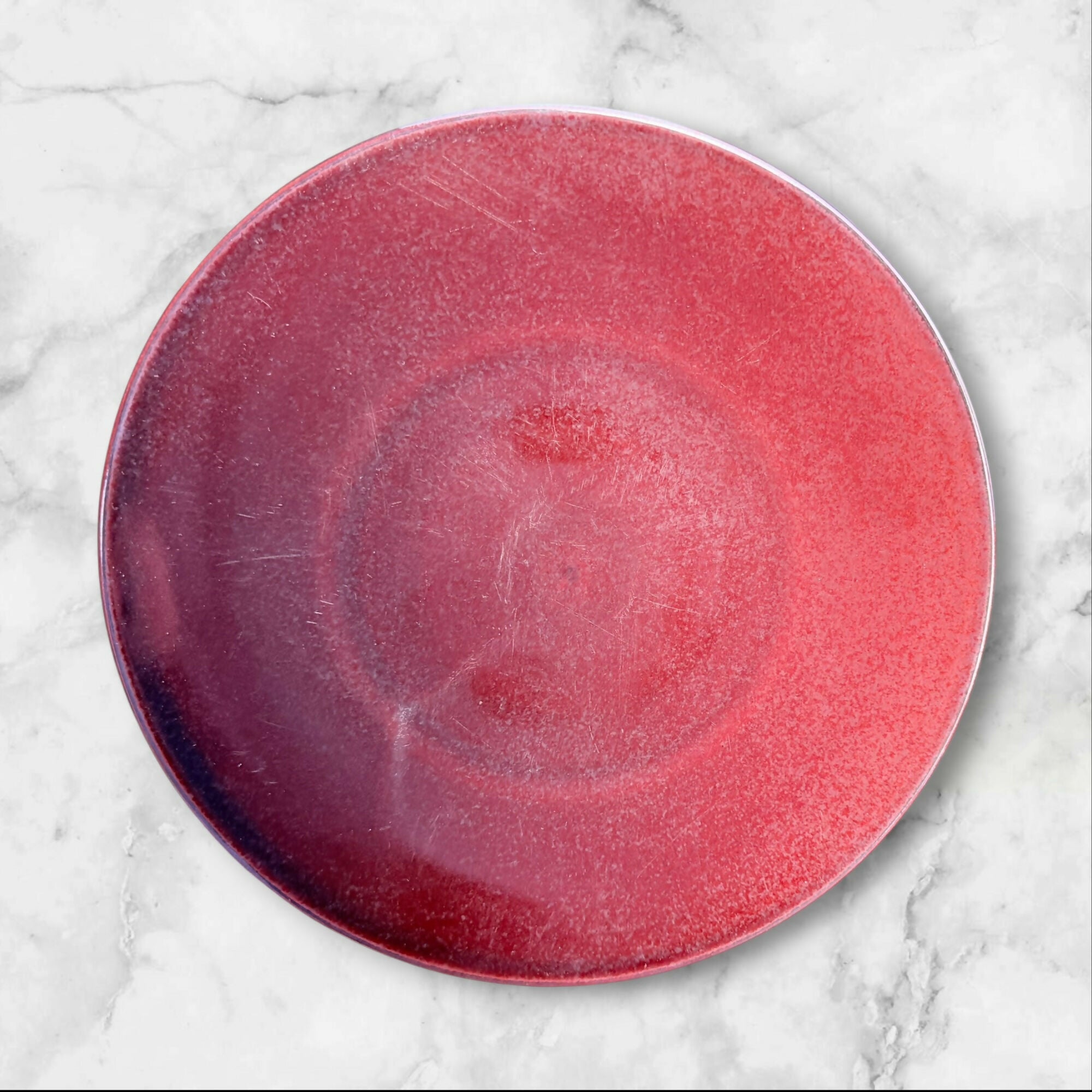 Crate & Barrel Marrakech Red Dinner Plates | Set of 5 | Used Condition