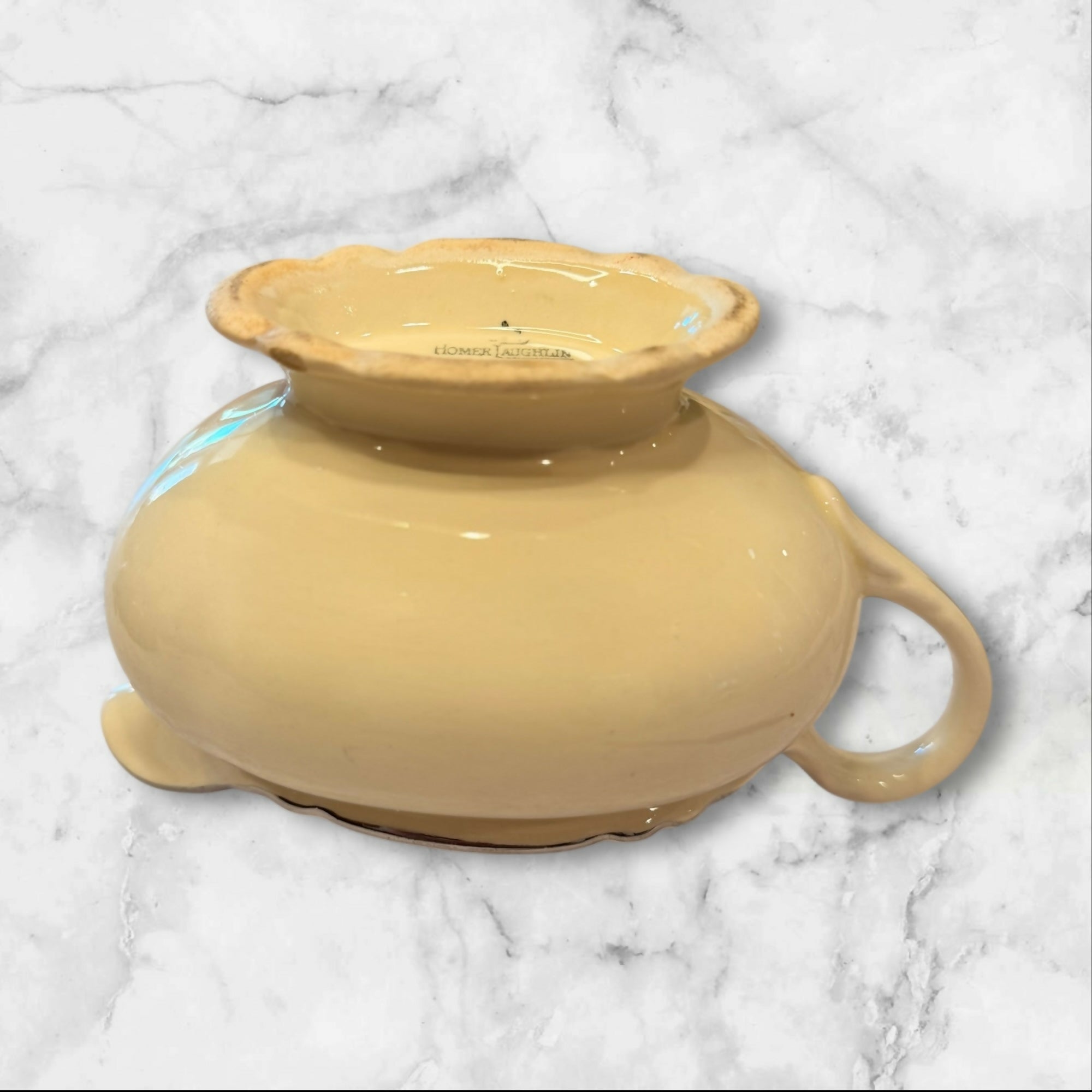 Homer Laughlin Virginia Rose Sugar Bowl & Creamer | Vintage | USA