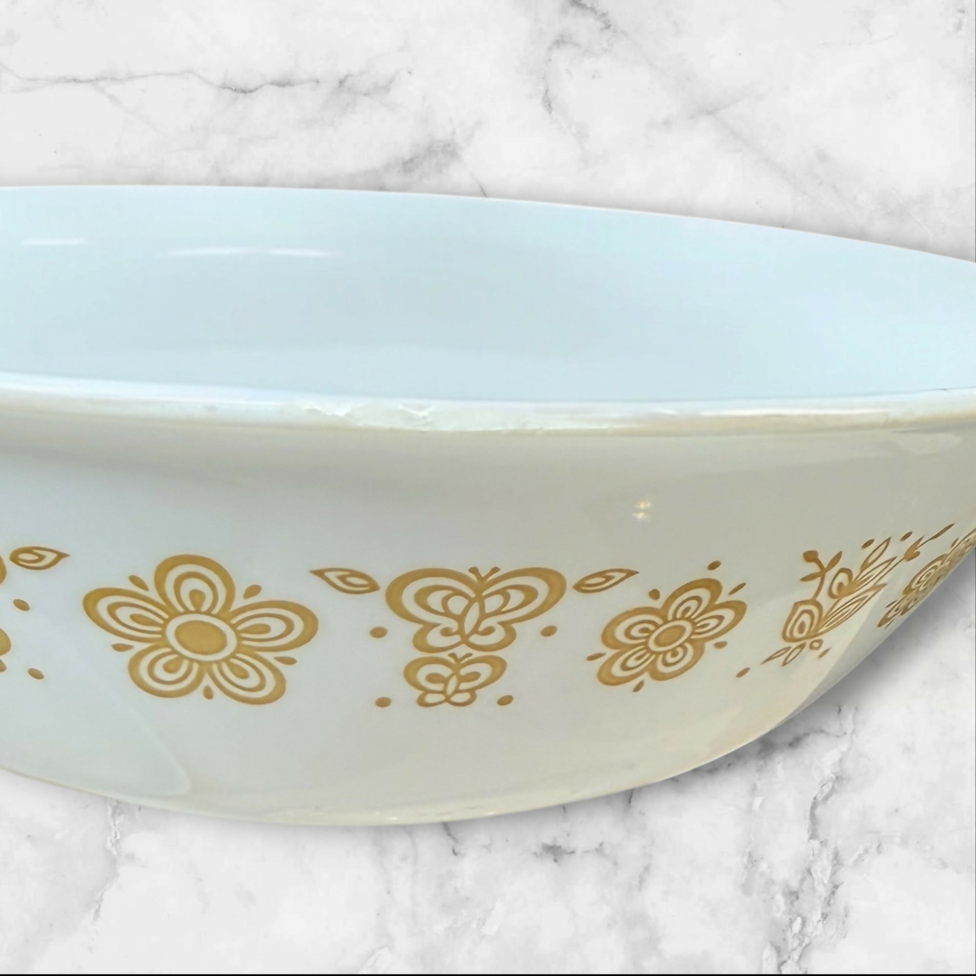 Corelle Butterfly Gold Rim Soup Bowls | Set of 3 | Gently Used Condition
