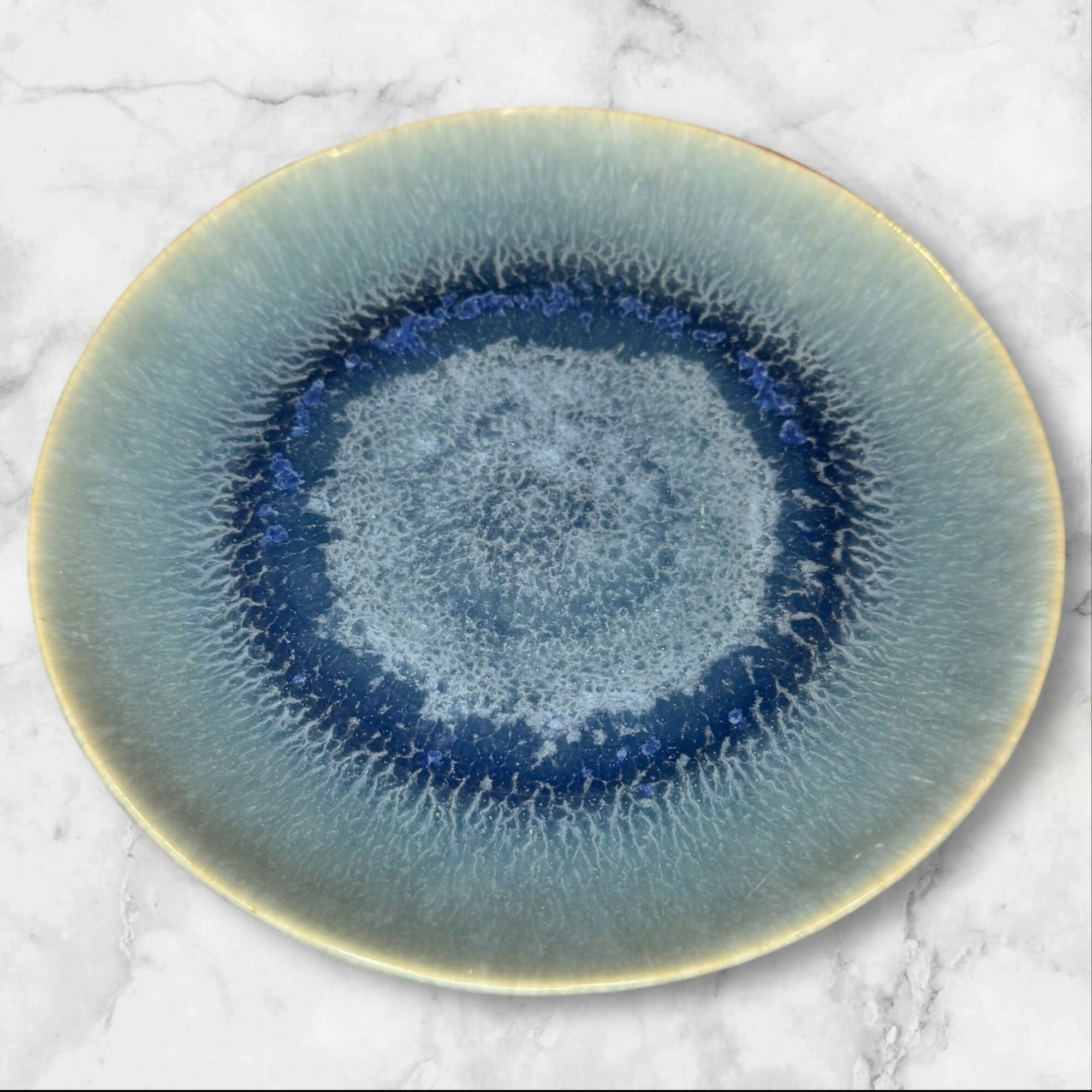 Crate & Barrel Caspian Blue Salad Plates | Set of 4 | Good Condition
