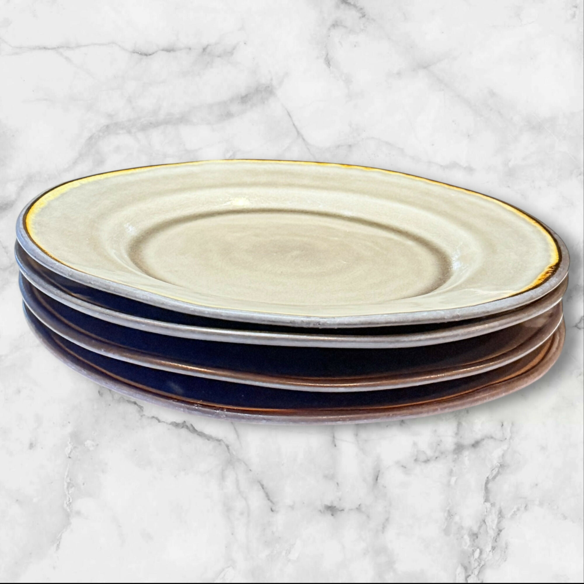 Better Homes & Gardens Bramley Gray Dinner Plates | Set of 4 | Great Condition