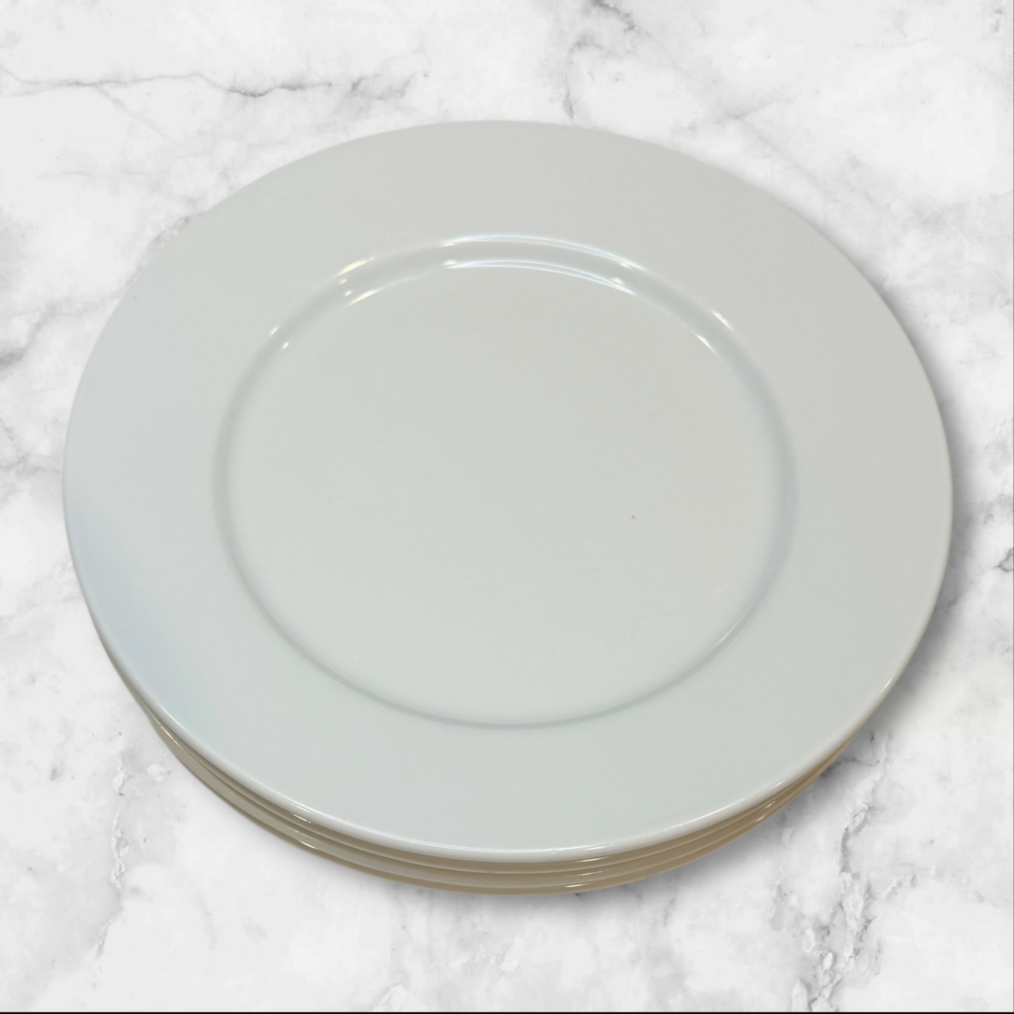 Crate & Barrel Classic White Poland Plates Set of 4 | Great Condition
