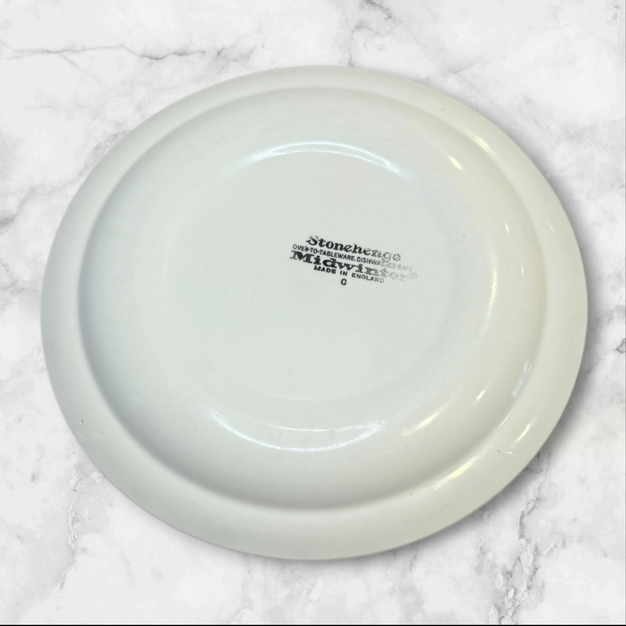 Stonehenge Midwinter White Dinner Plates | Set of 4 | Good Condition