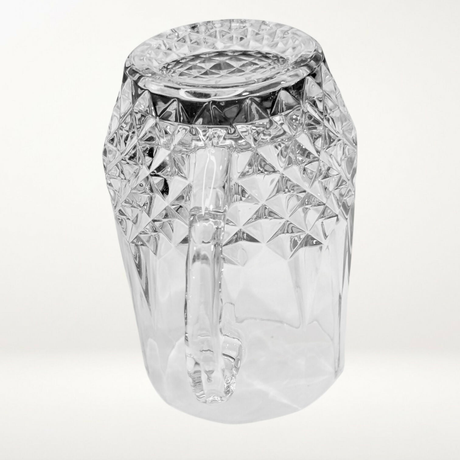 Vintage Lead Crystal Cut Glass Mug | Heavy Barware | Great Condition