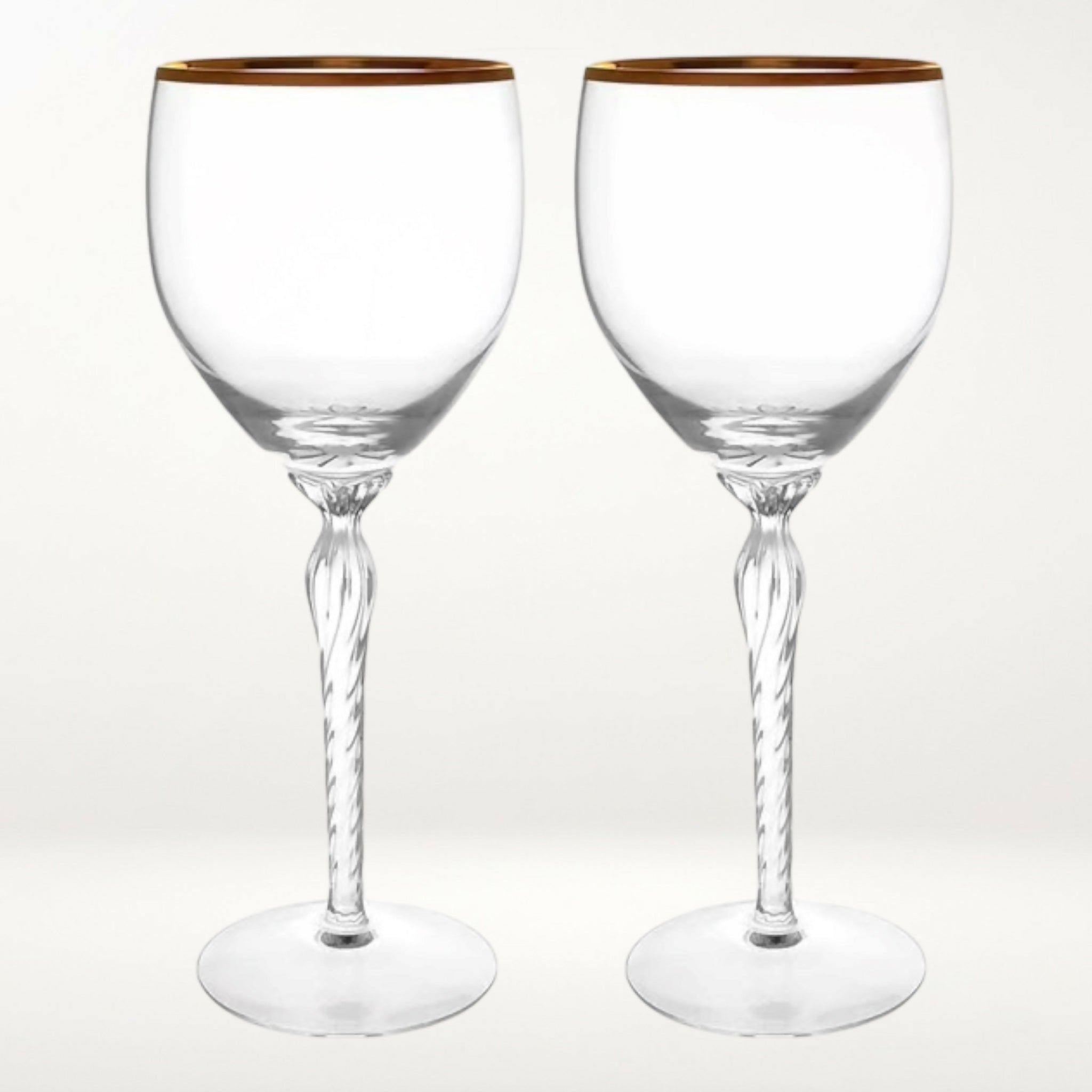 Lenox Monroe Gold Trim Wine Glasses | Set of 4 | Excellent Condition