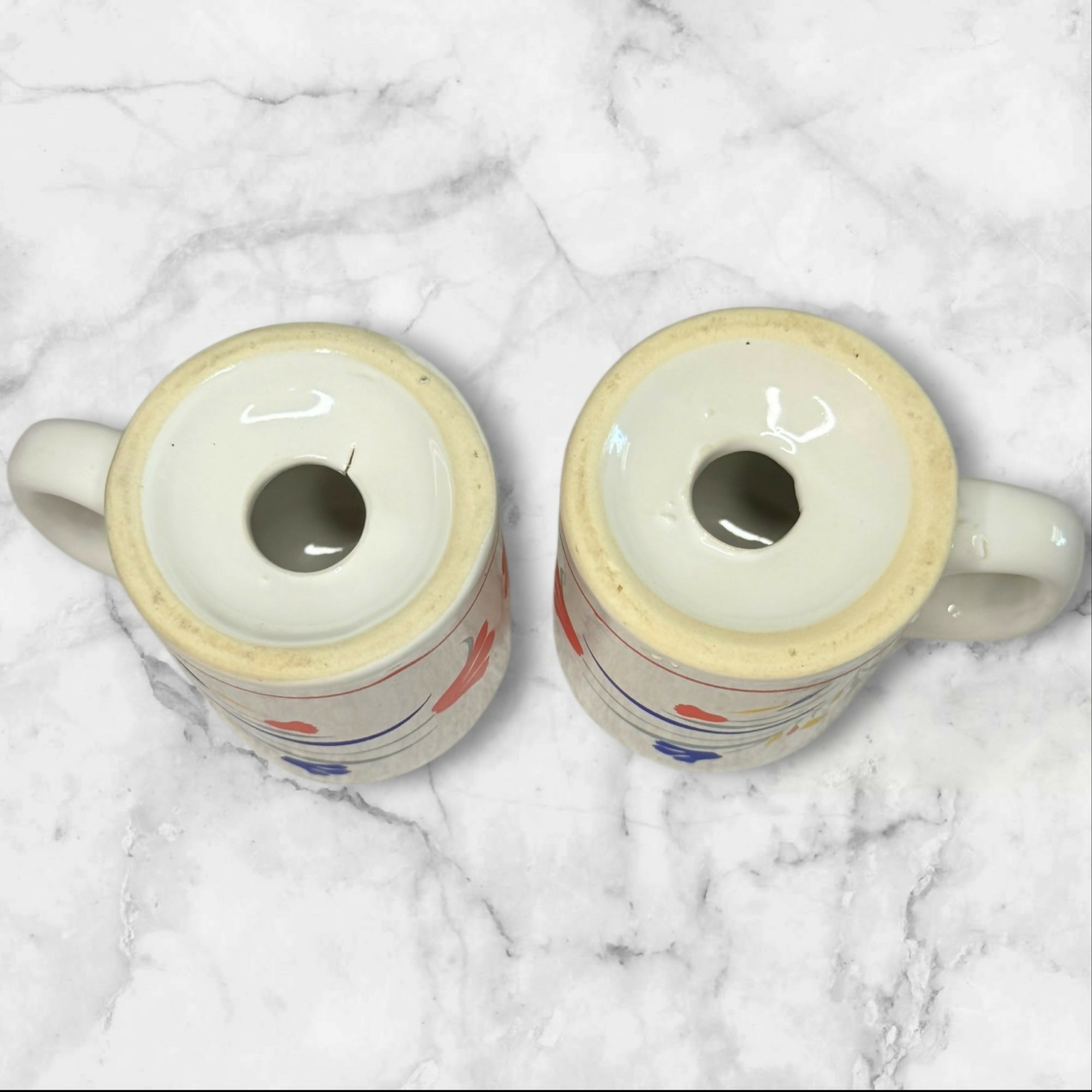 Vintage Saltera Floral Salt & Pepper Shakers | Set of 2 | Cottage Style
