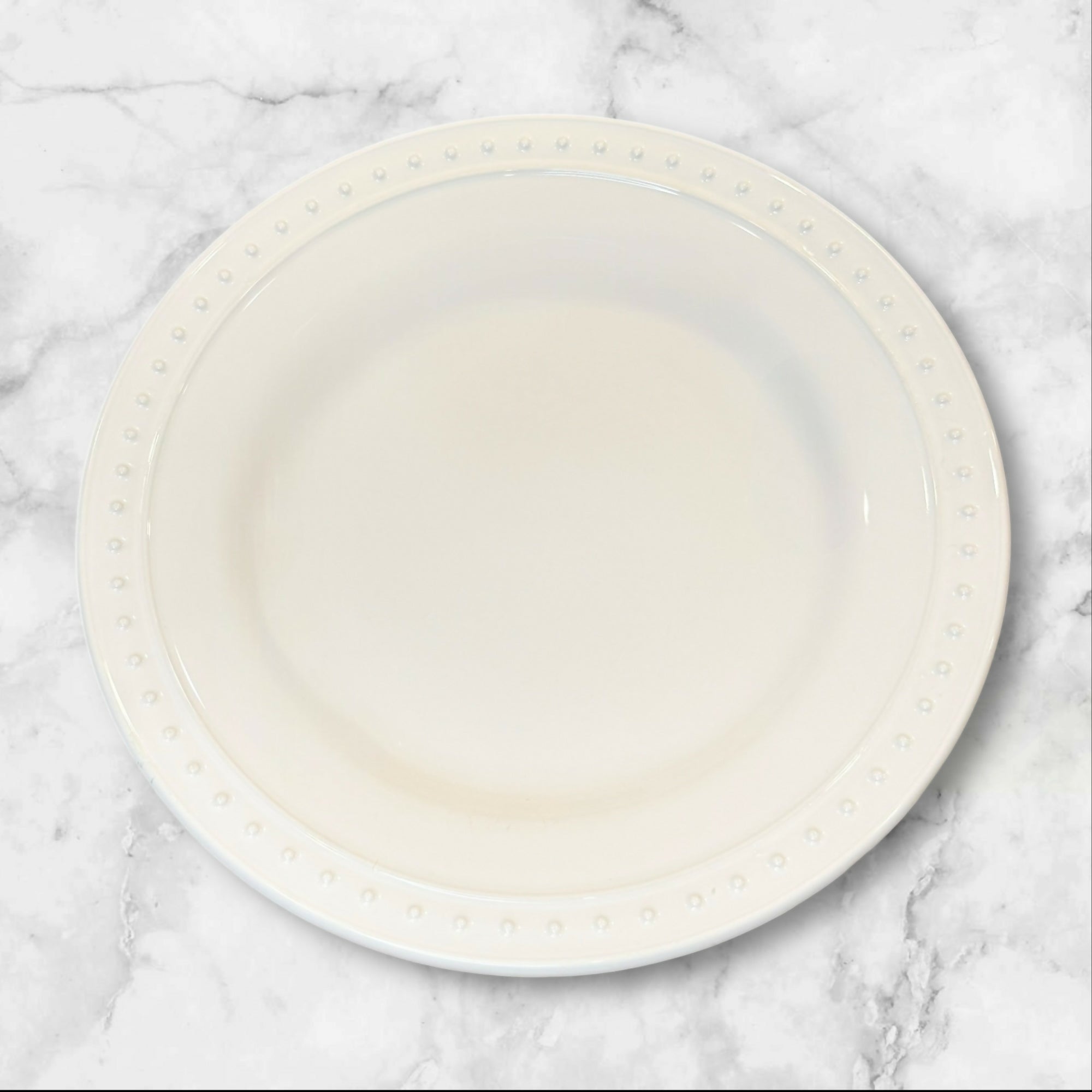 World Market Nantucket White Salad Dessert Plates | Set of 4 | Great Condition