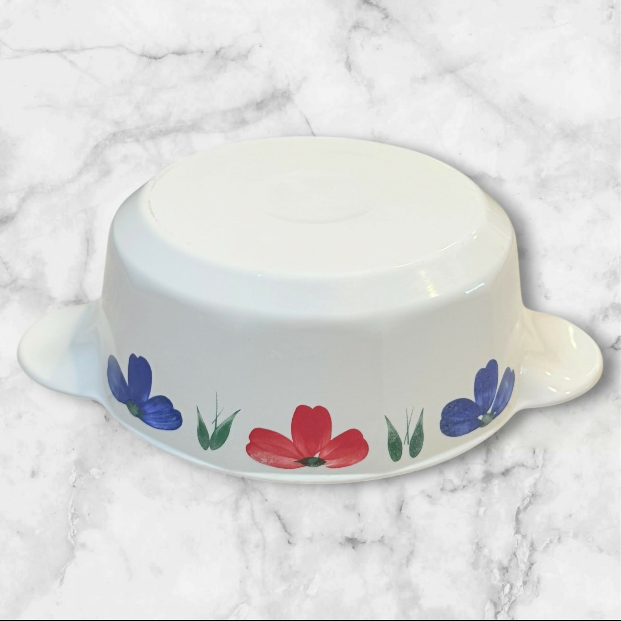 Pyroceram Corning Floral Casserole Baking Dishes | Set of 2 | Excellent
