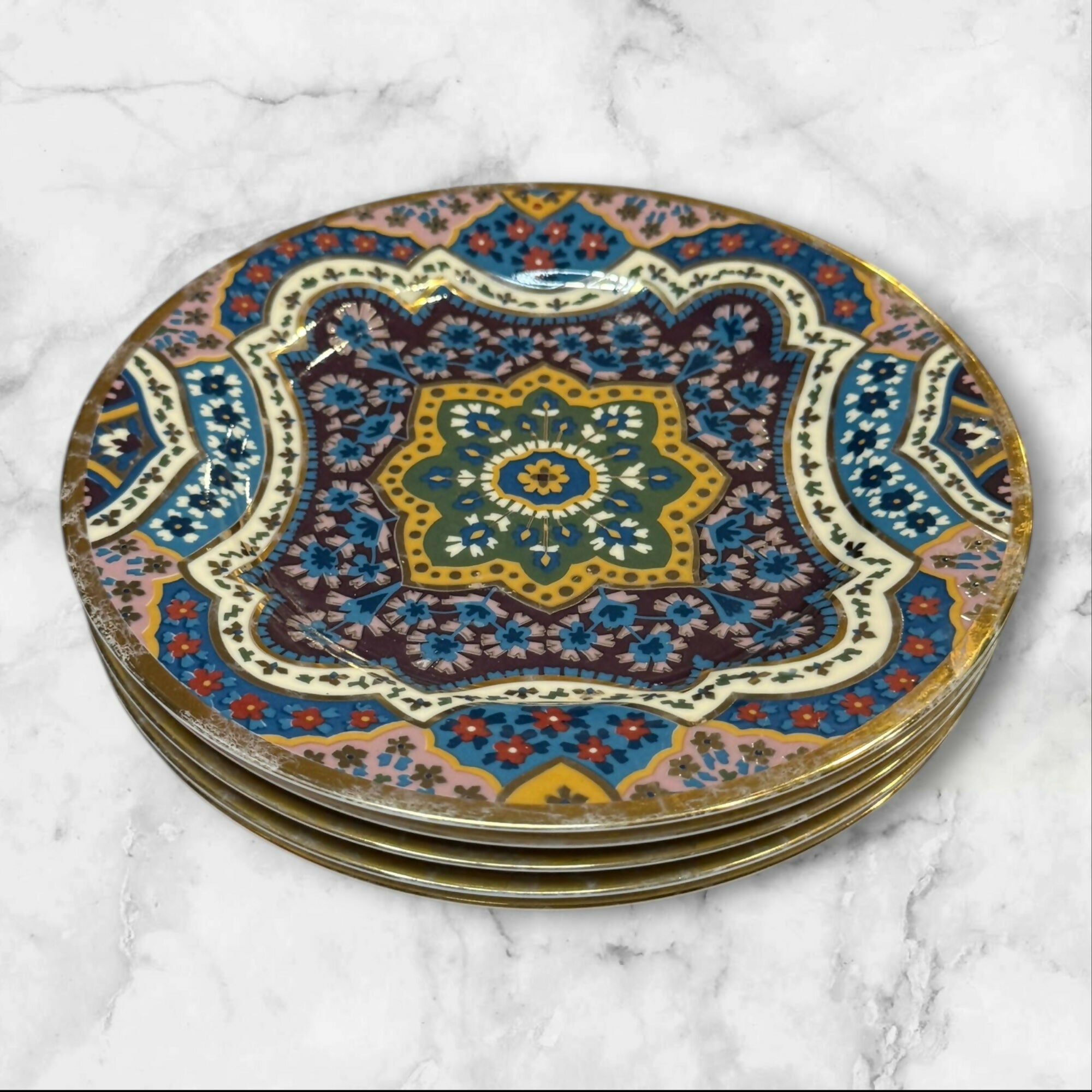 Royal Gallery Buffet Medallion Salad Plates | Set of 5 | Gently Used