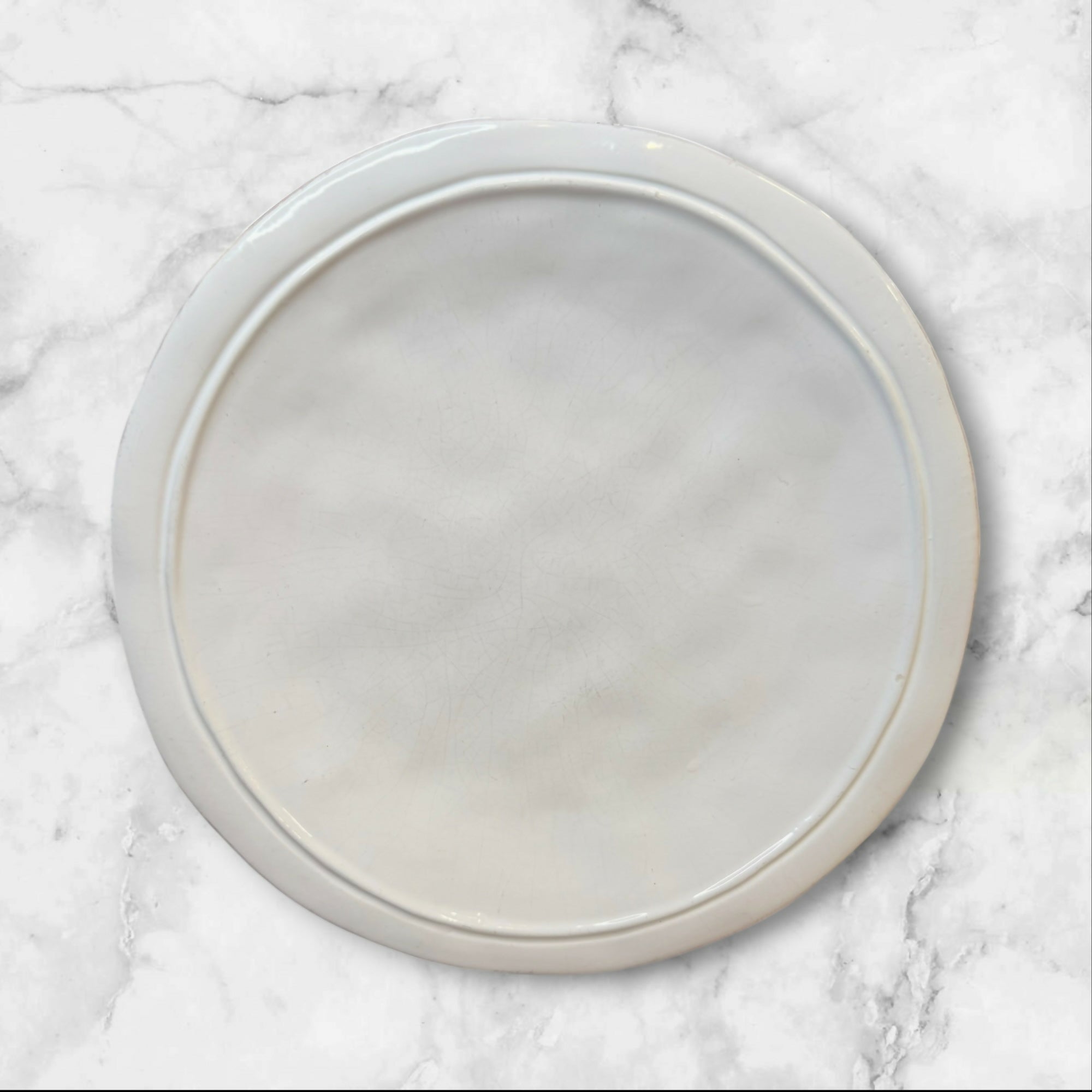 Earthenware Classic White Dinner Plates Set of 4 | Good Condition