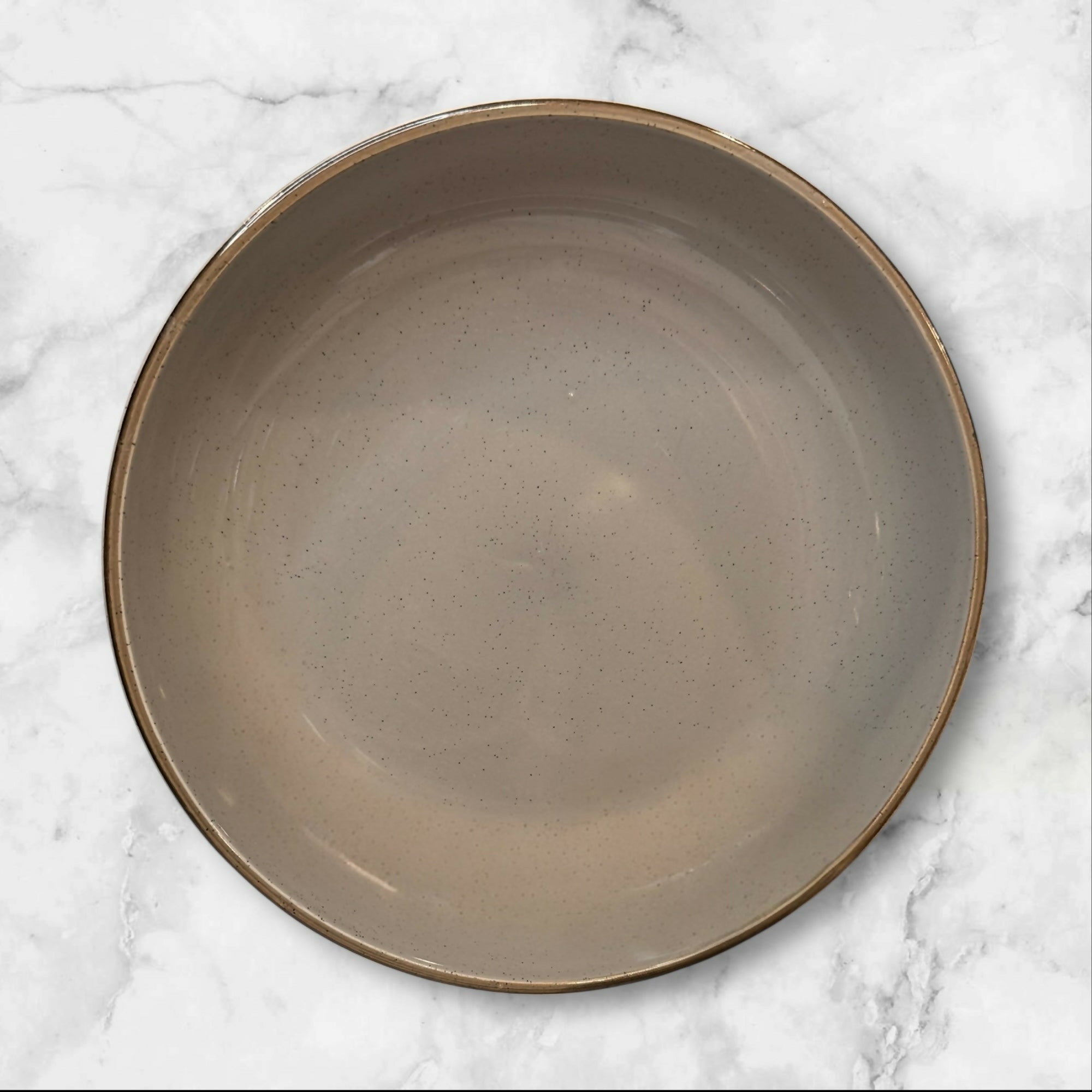 Over and Back Speckled Stoneware Bowls | Set of 3 | Excellent Condition