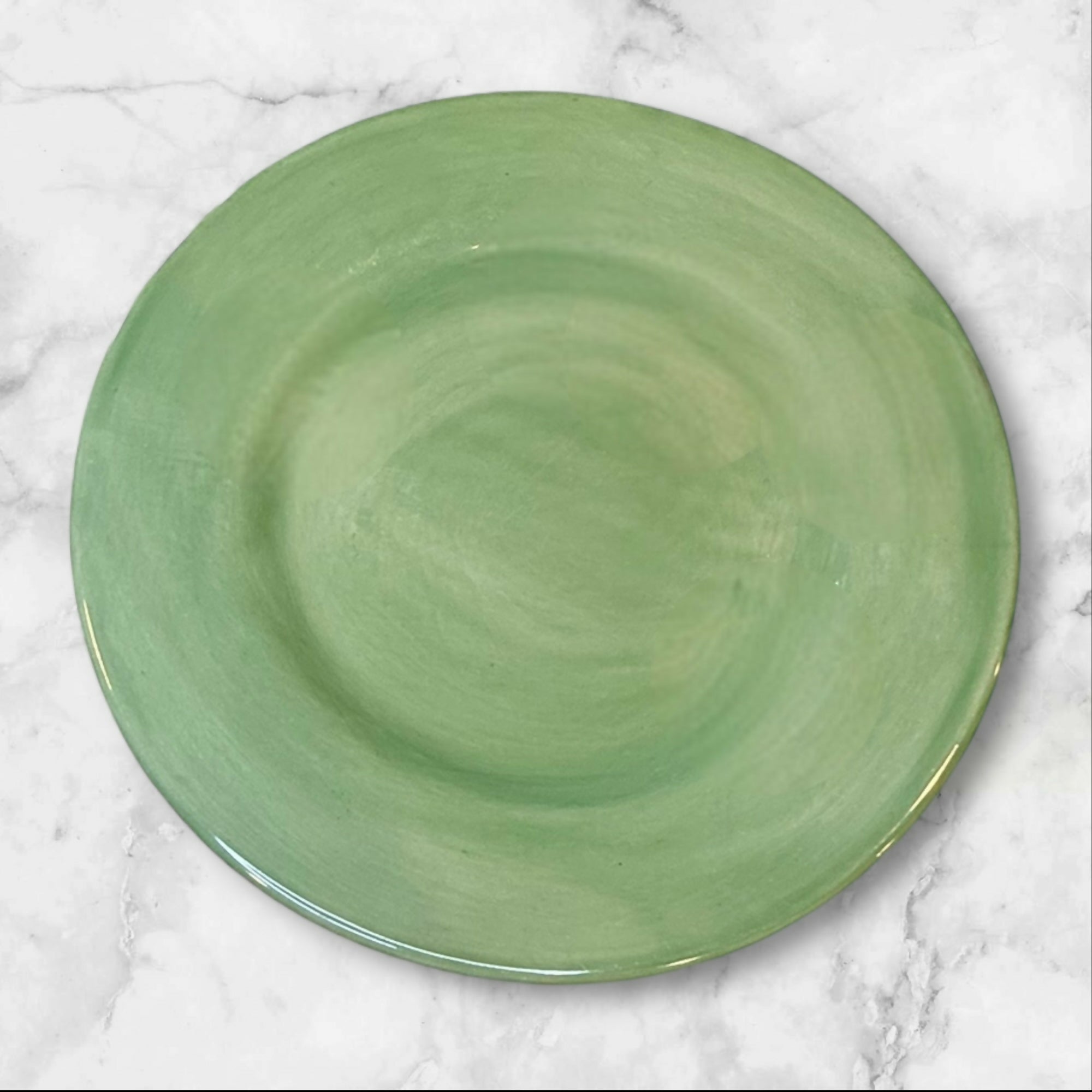 Pottery Barn Sausalito Green Dinner Plates Set of 4 | Great Condition