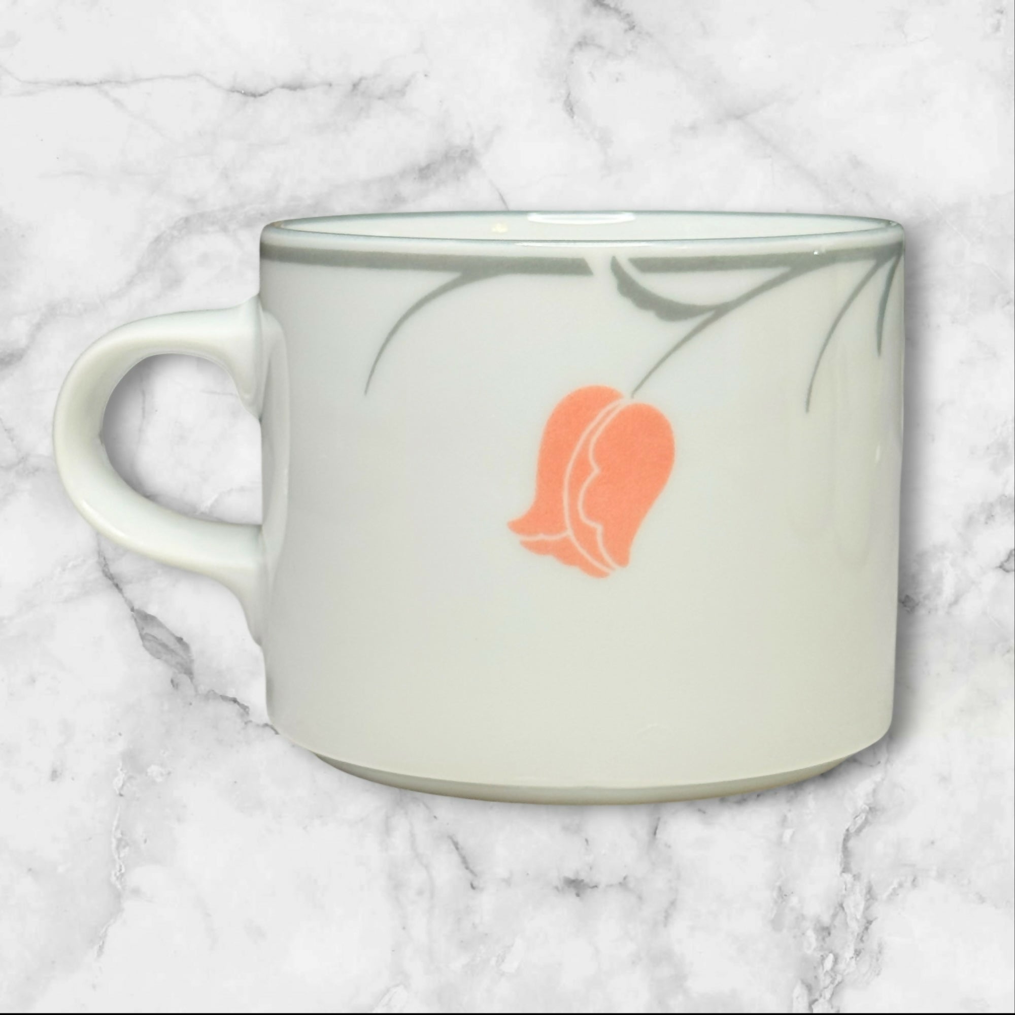 Dansk Tivoli Belles Fleurs Gray Mugs | Set of 4 | Great Condition