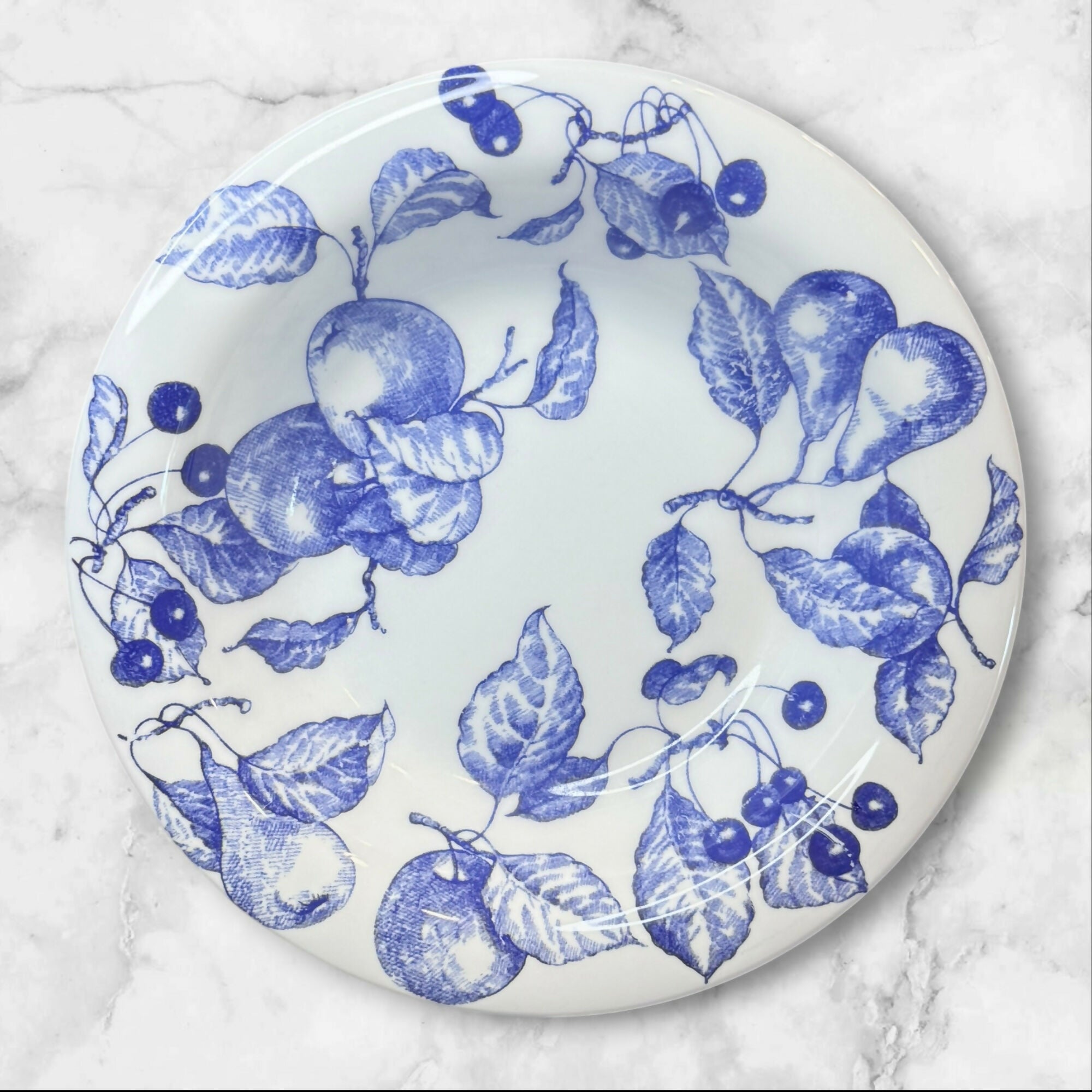 Quadrifoglio Italia Blue Fruit Pasta Bowls | Set of 3 | Great Condition