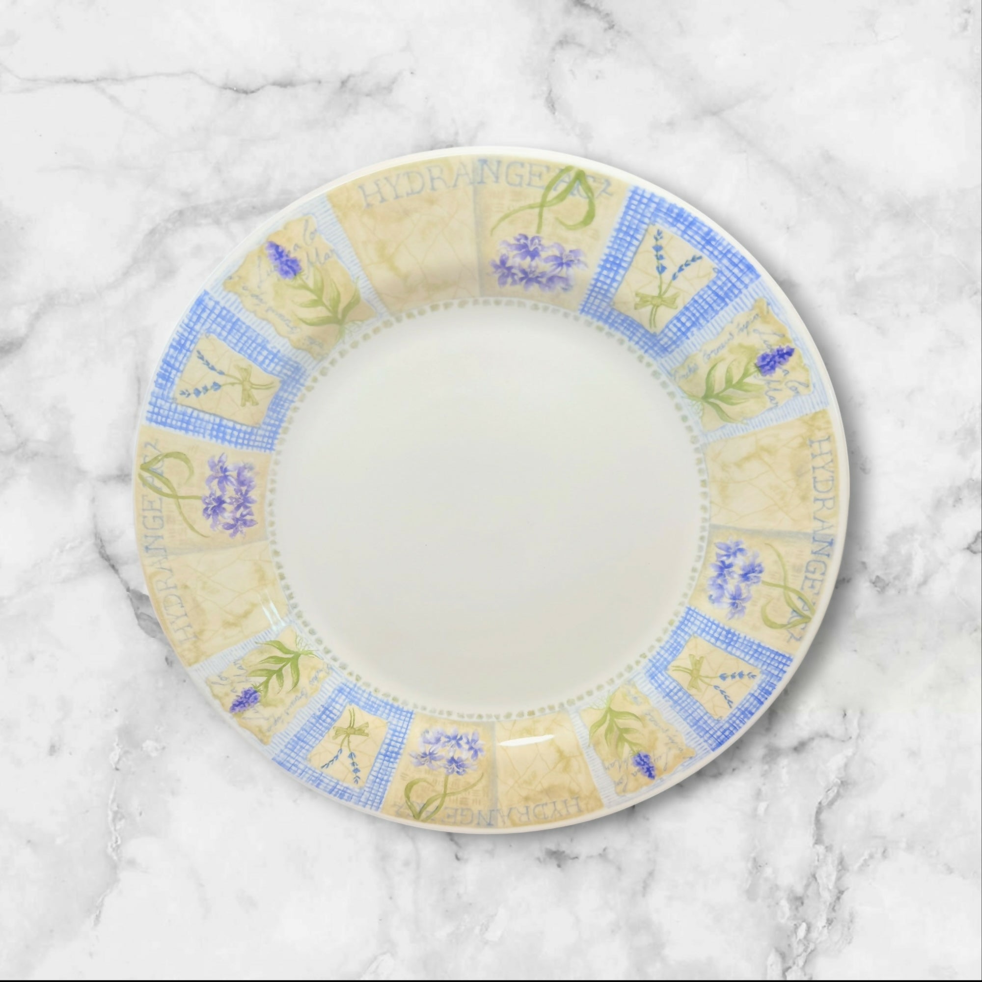 Pier 1 Hydrangea Dinner Plates | Set of 6 | Excellent Condition