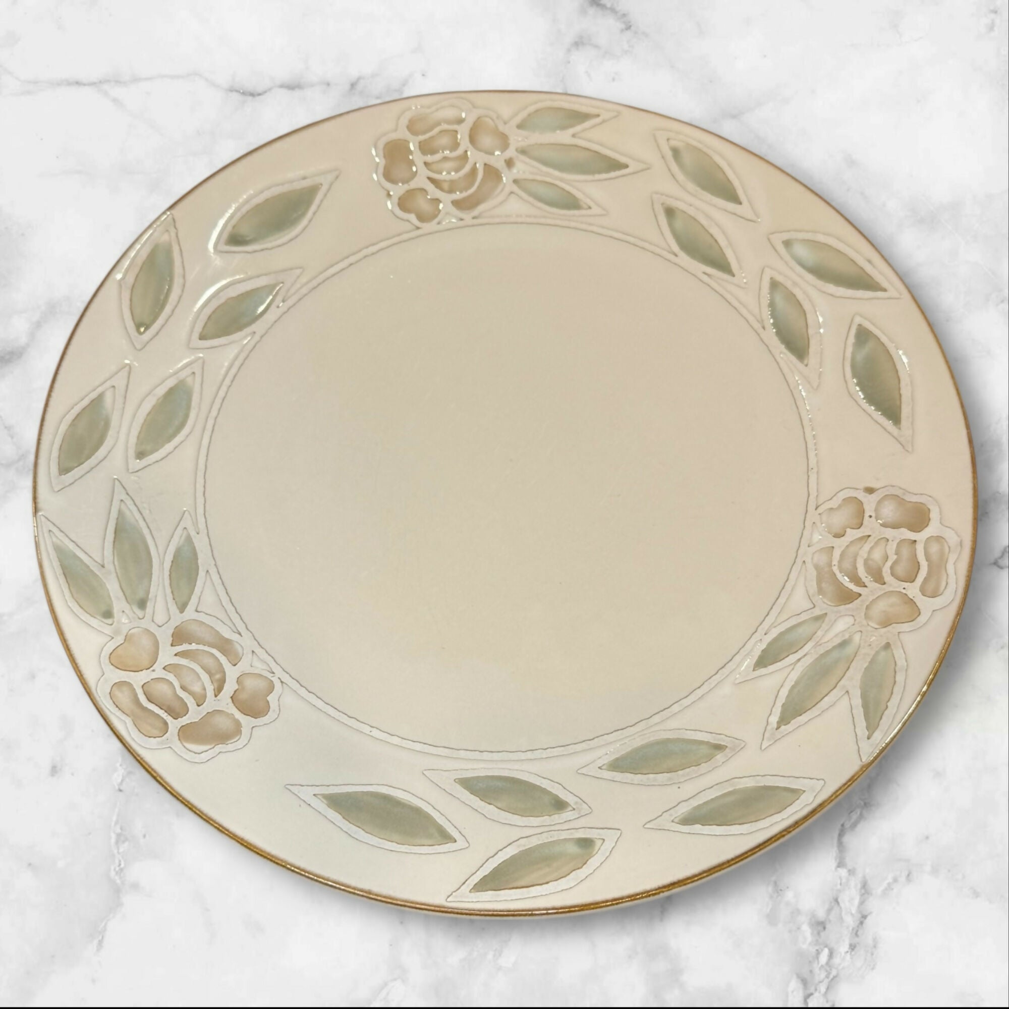 Pier 1 Imports Abby Stoneware Dinner Plates | Set of 4 | Great Condition