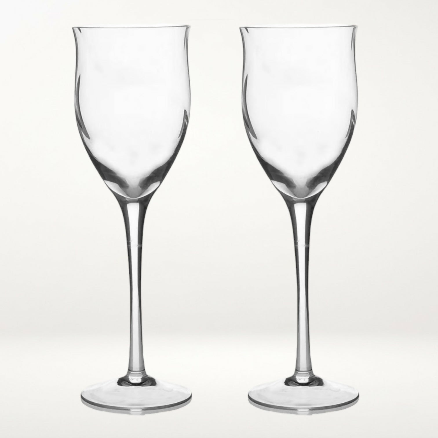 Noritake Royal Pierpont Clear Wine Glasses | Set of 2 | Excellent Condition
